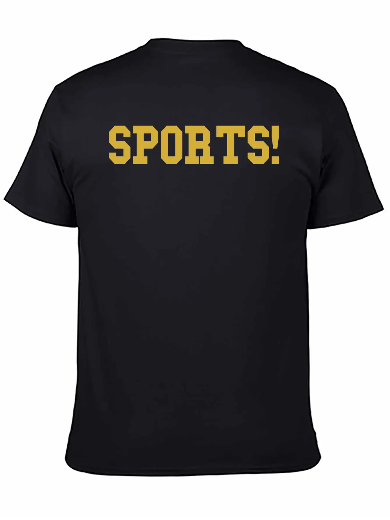 Sports Gold Essential Cotton Tee For Daily Outfits – Unisex Style