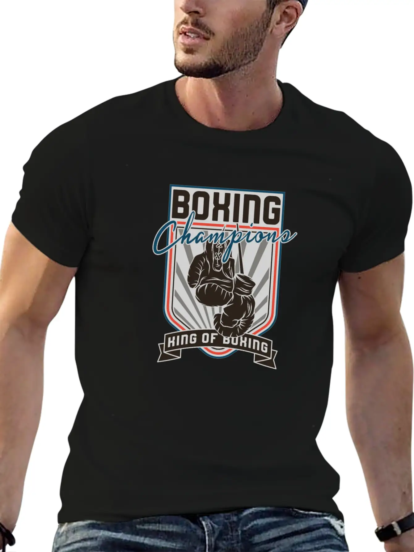 Sports - Heavyweight - Boxing Champions Lightweight Cotton T-Shirt – Daily Comfort Graphic Shirt