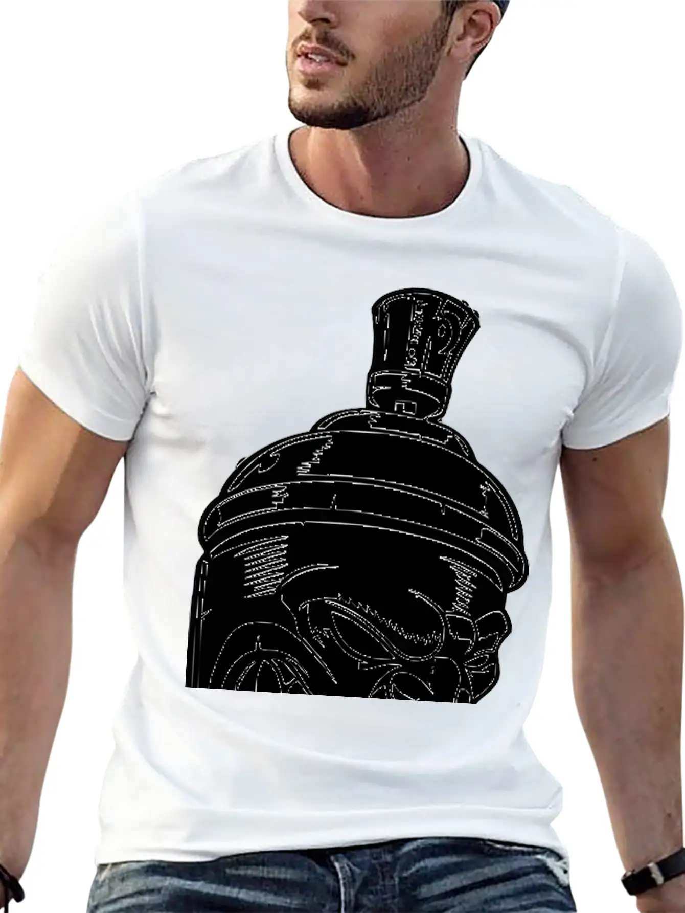 Spray Can Lightweight Cotton T-Shirt – Daily Comfort Graphic Shirt
