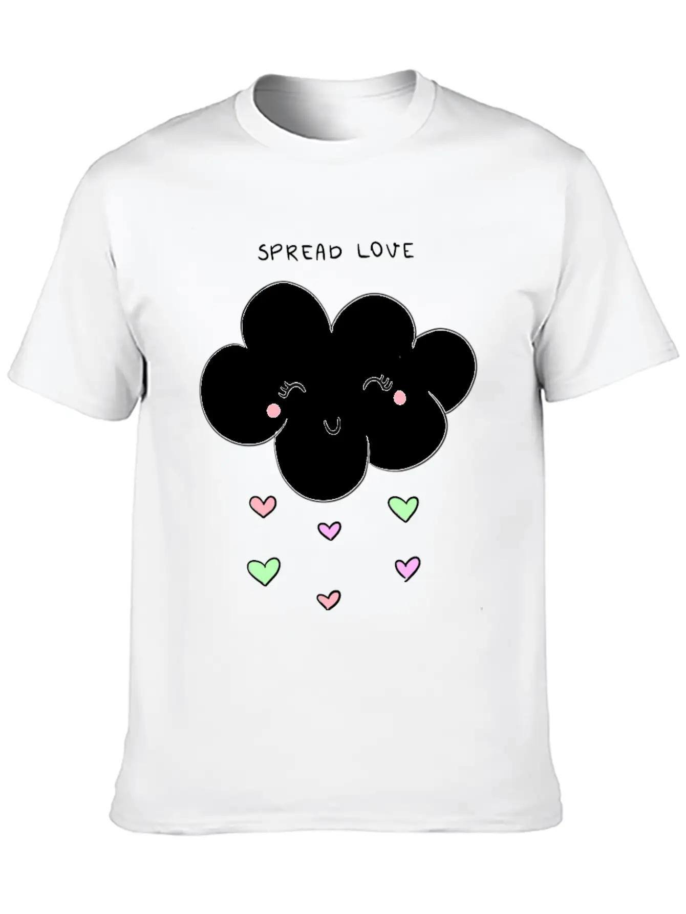 Spread Love Cloud Stylish Everyday T-Shirt – Unisex Basic Cotton Tee