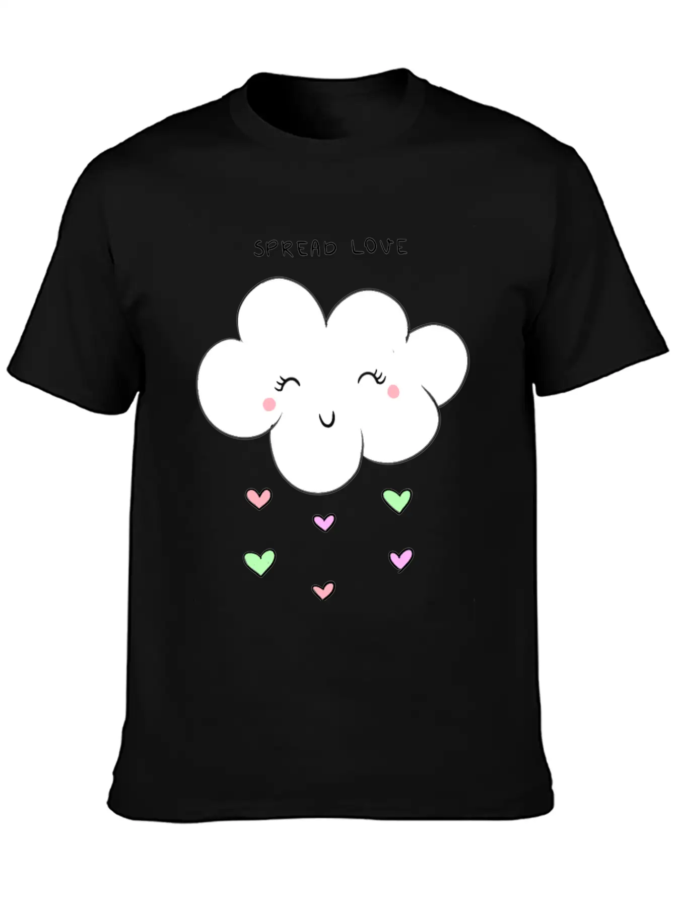 Spread Love Cloud Stylish Everyday T-Shirt – Unisex Basic Cotton Tee