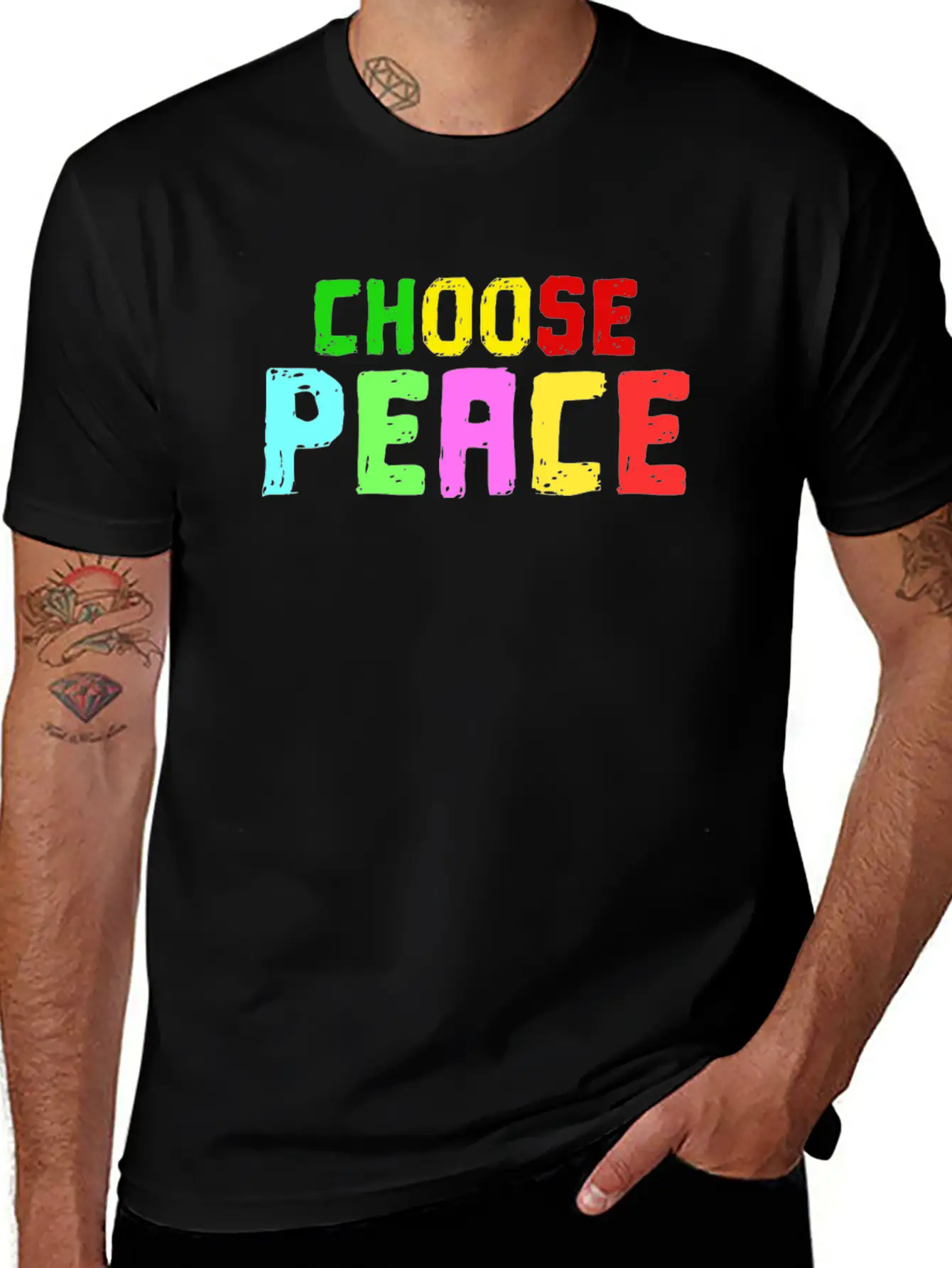Spread The Love With This Peace Of Mind Tshirt Lightweight Cotton T-Shirt – Daily Comfort Graphic Shirt