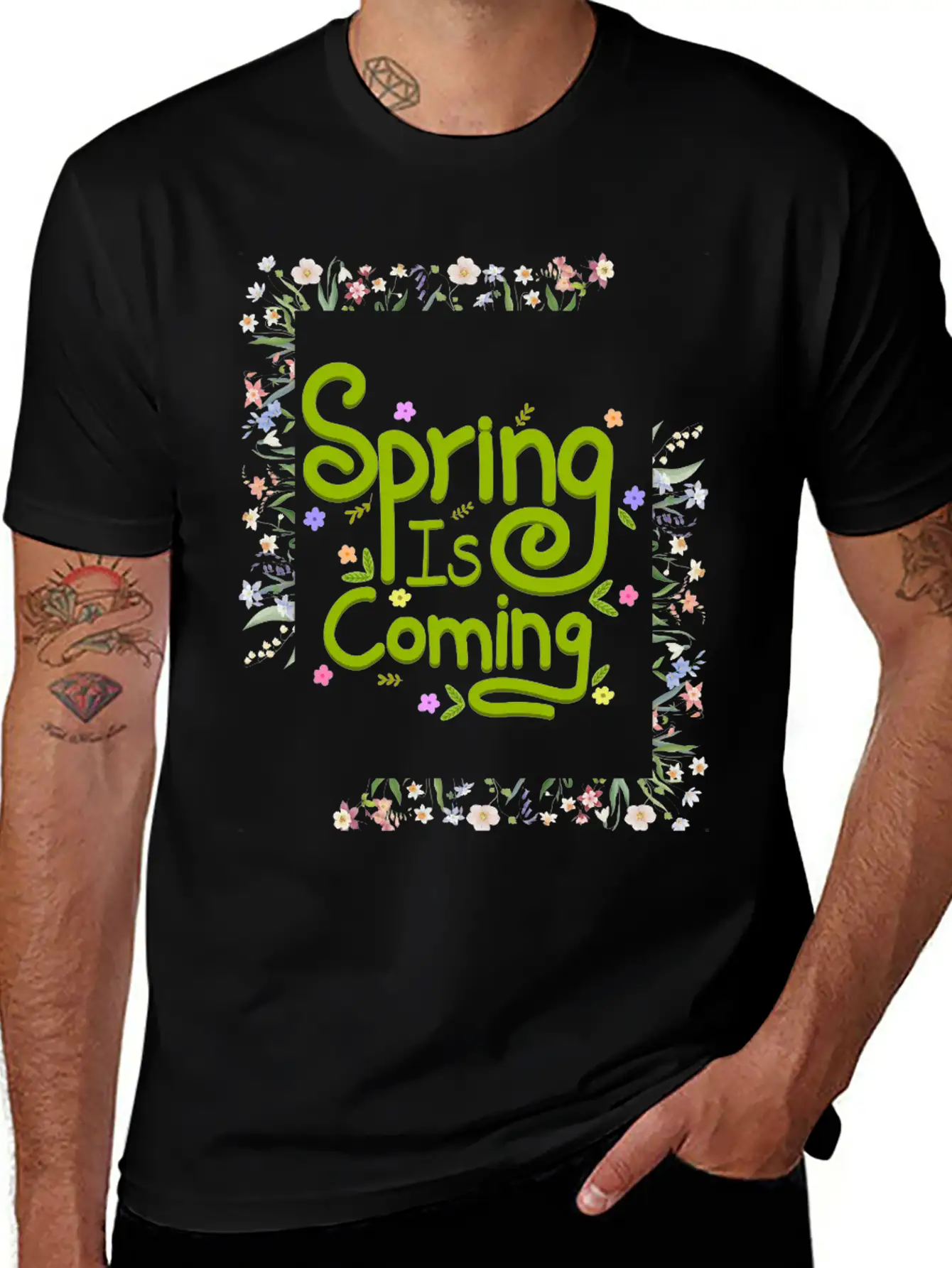 Spring Is Coming Unisex Casual T-Shirt – Clean Design For Daily Comfort