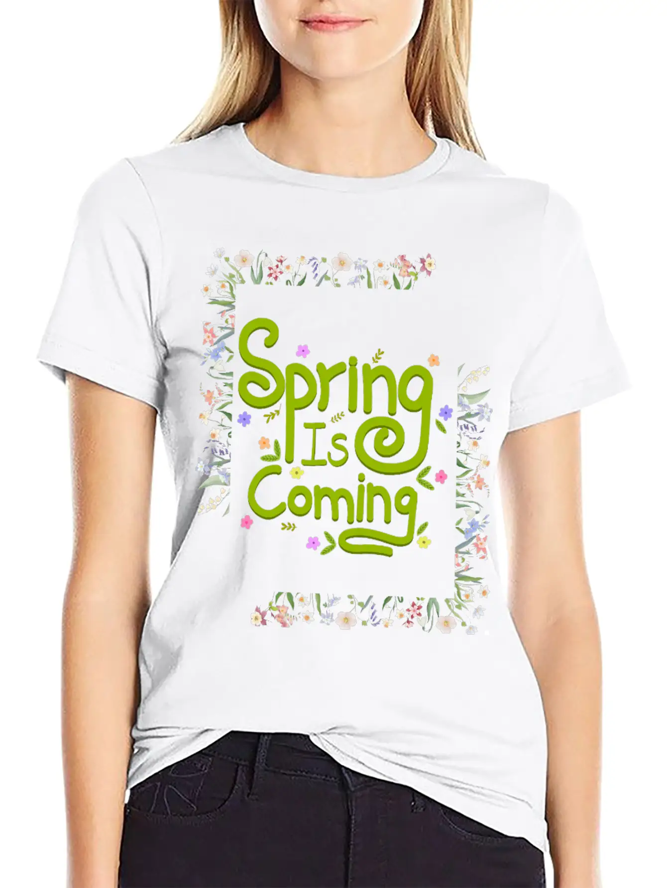 Spring Is Coming Unisex Casual T-Shirt – Clean Design For Daily Comfort