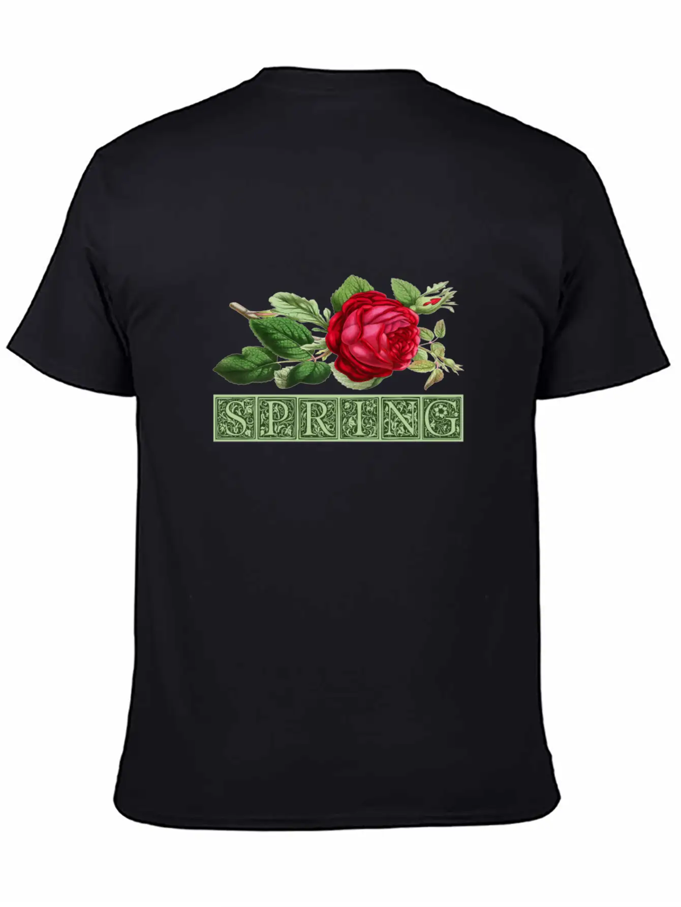 Spring Spring Bud Flower Rose Gift Essential Cotton Tee For Daily Outfits – Unisex Style