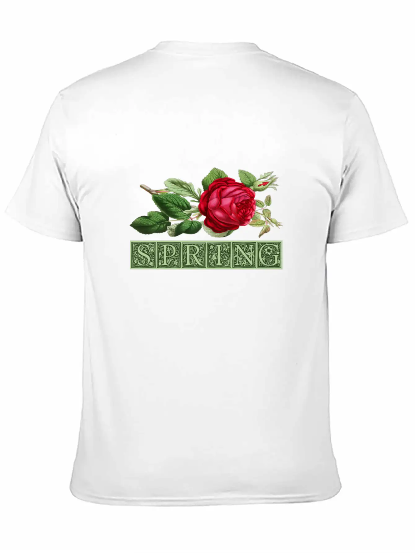 Spring Spring Bud Flower Rose Gift Essential Cotton Tee For Daily Outfits – Unisex Style