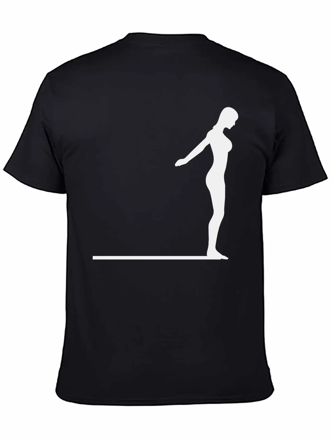 Springboard Diver Logo Comfortable Minimalist Graphic Tee – Summer Style Essential