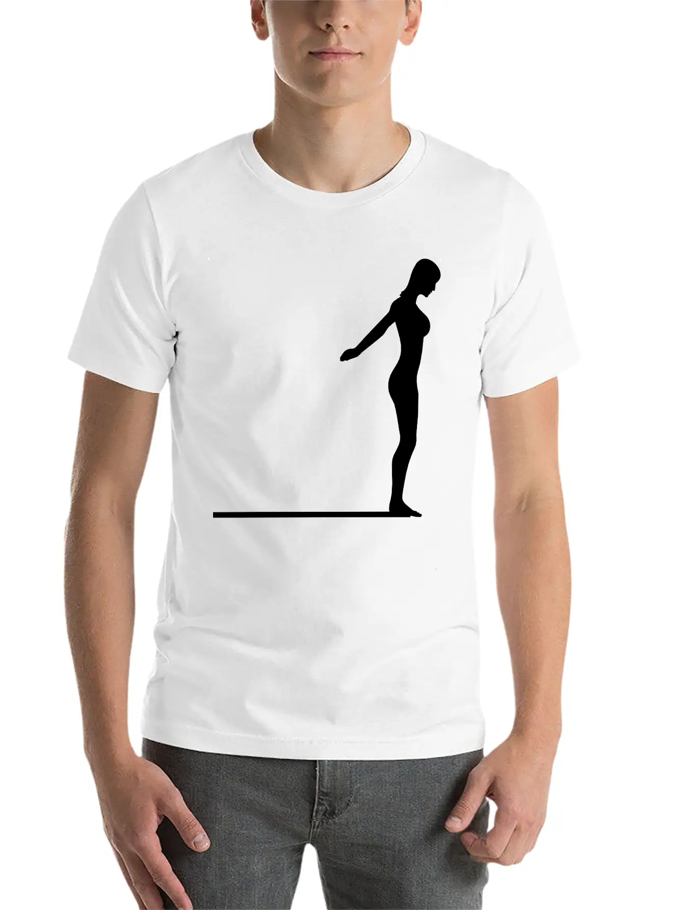 Springboard Diver Logo Comfortable Minimalist Graphic Tee – Summer Style Essential