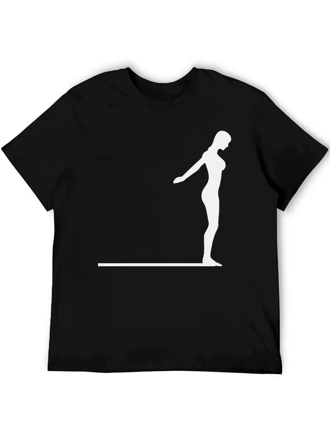 Springboard Diver Logo Comfortable Minimalist Graphic Tee – Summer Style Essential