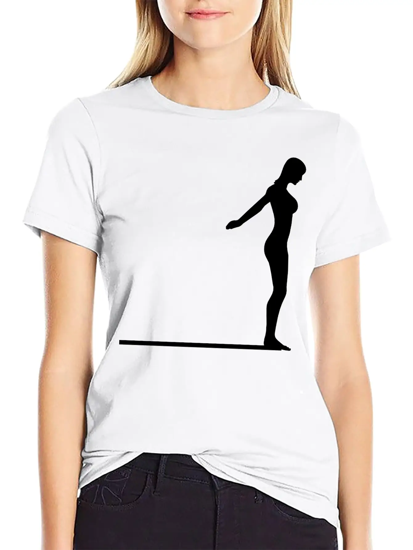 Springboard Diver Logo Comfortable Minimalist Graphic Tee – Summer Style Essential