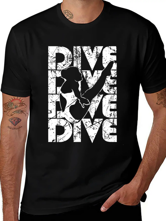 Springboard Diving Classic Fit Graphic Tee For Daily Comfort – Unisex Cotton Shirt