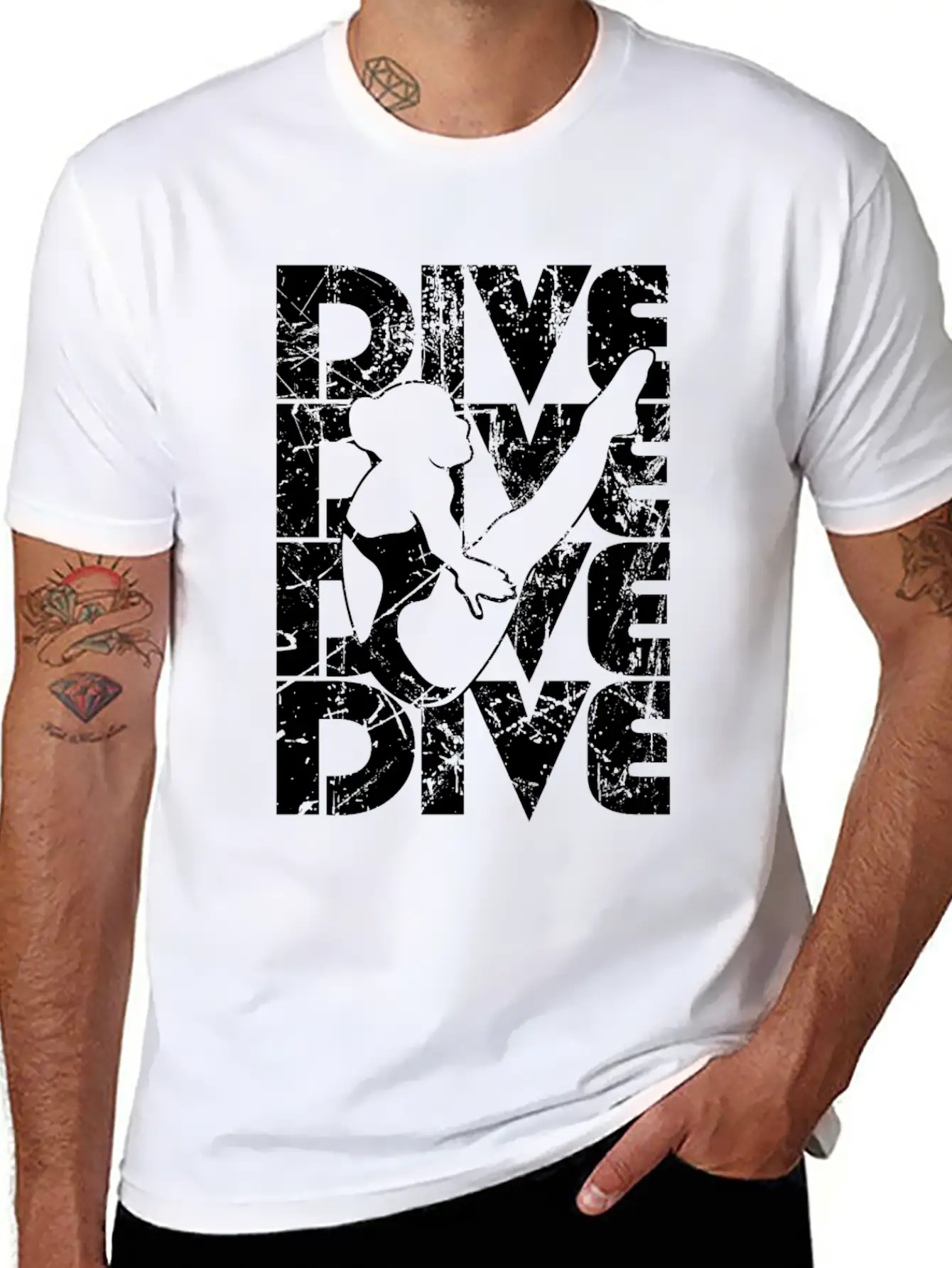Springboard Diving Classic Fit Graphic Tee For Daily Comfort – Unisex Cotton Shirt