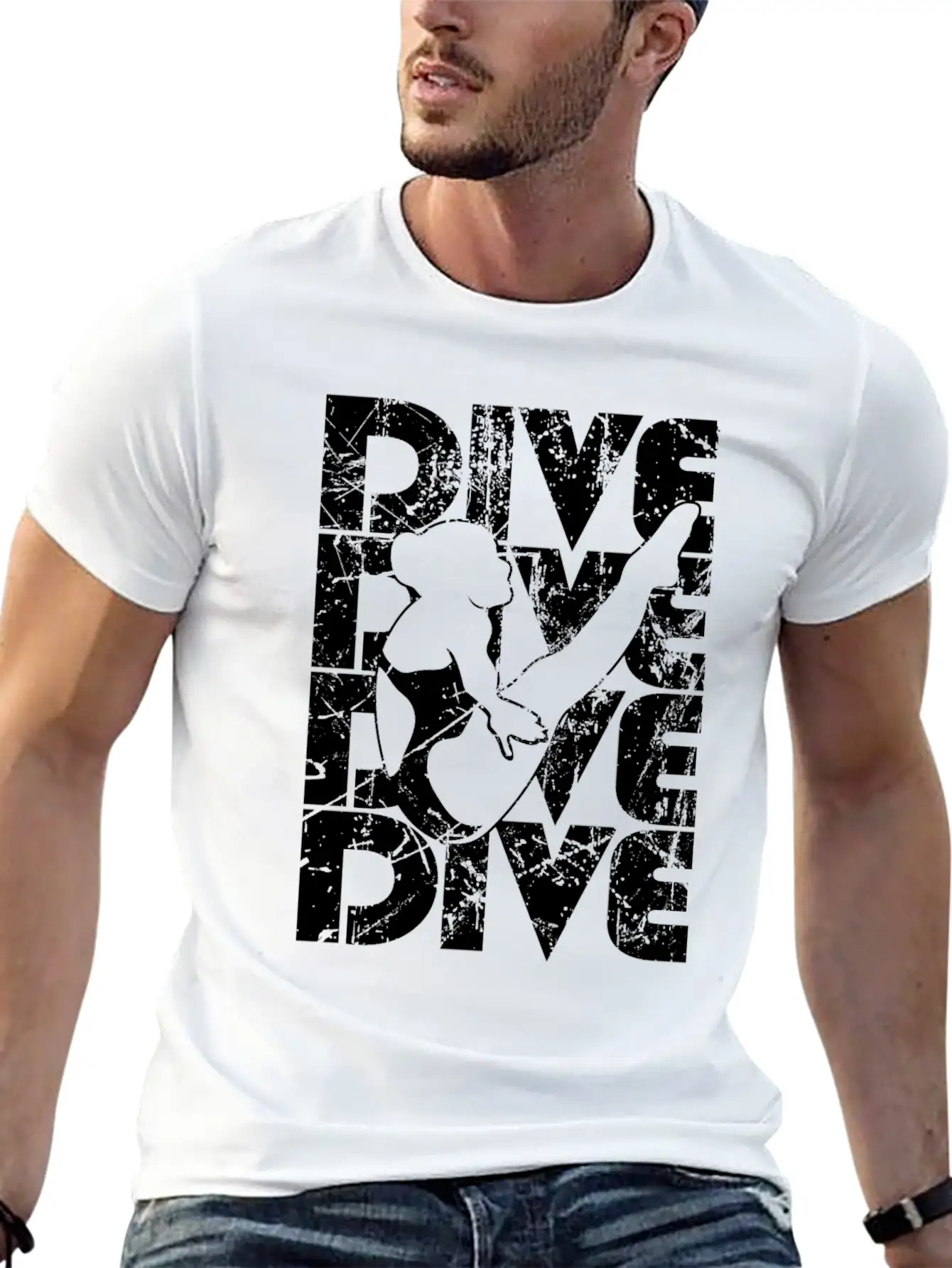 Springboard Diving Classic Fit Graphic Tee For Daily Comfort – Unisex Cotton Shirt