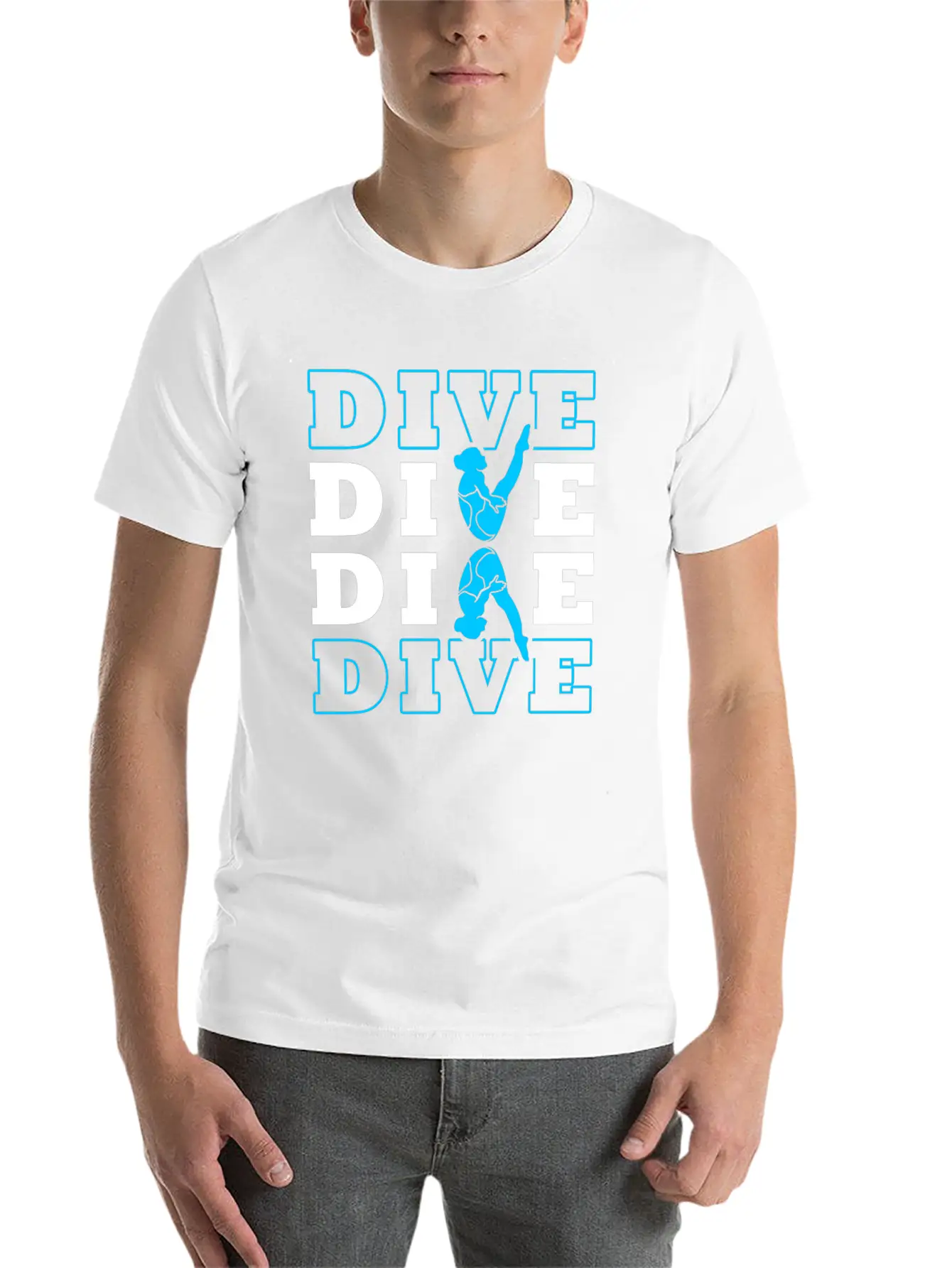 Springboard Diving Essential Cotton Tee For Daily Outfits – Unisex Style
