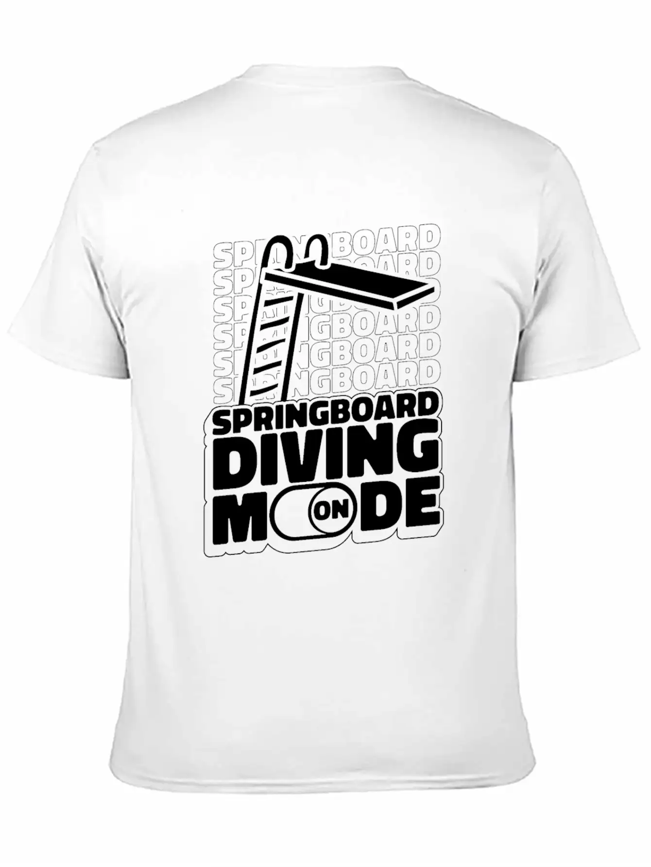 Springboard Diving Mode Comfortable Minimalist Graphic Tee – Summer Style Essential