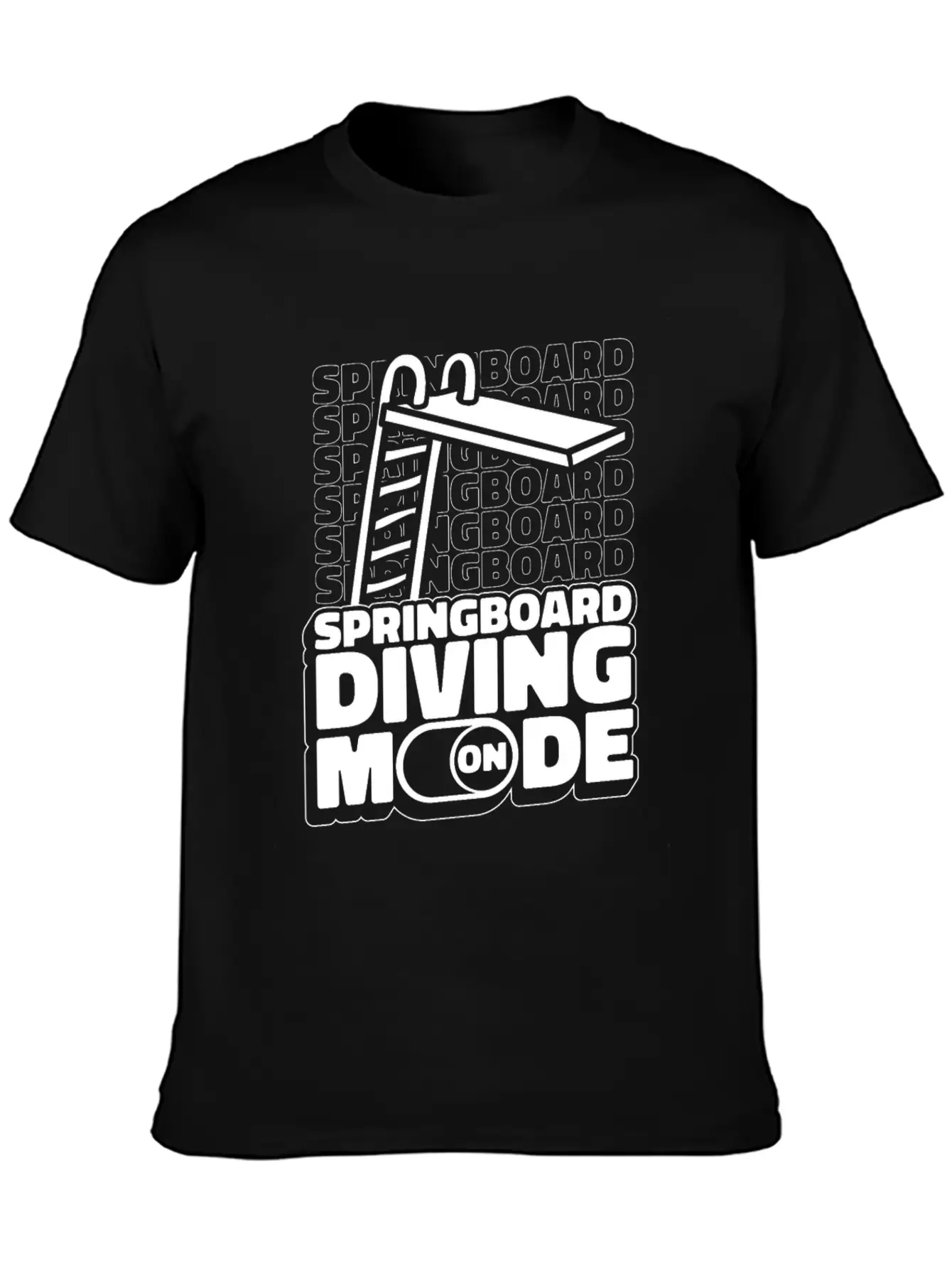 Springboard Diving Mode Comfortable Minimalist Graphic Tee – Summer Style Essential