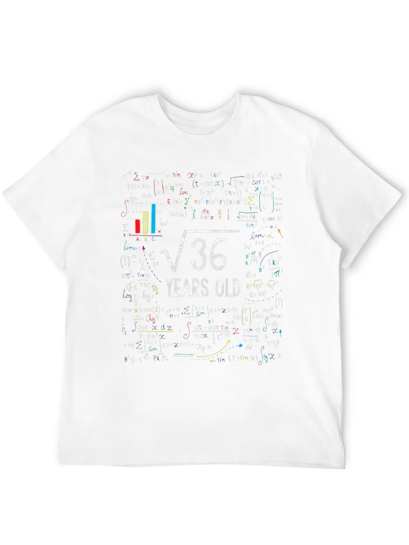 Square Root 36 Birthday Old Unisex Casual T-Shirt – Clean Design For Daily Comfort