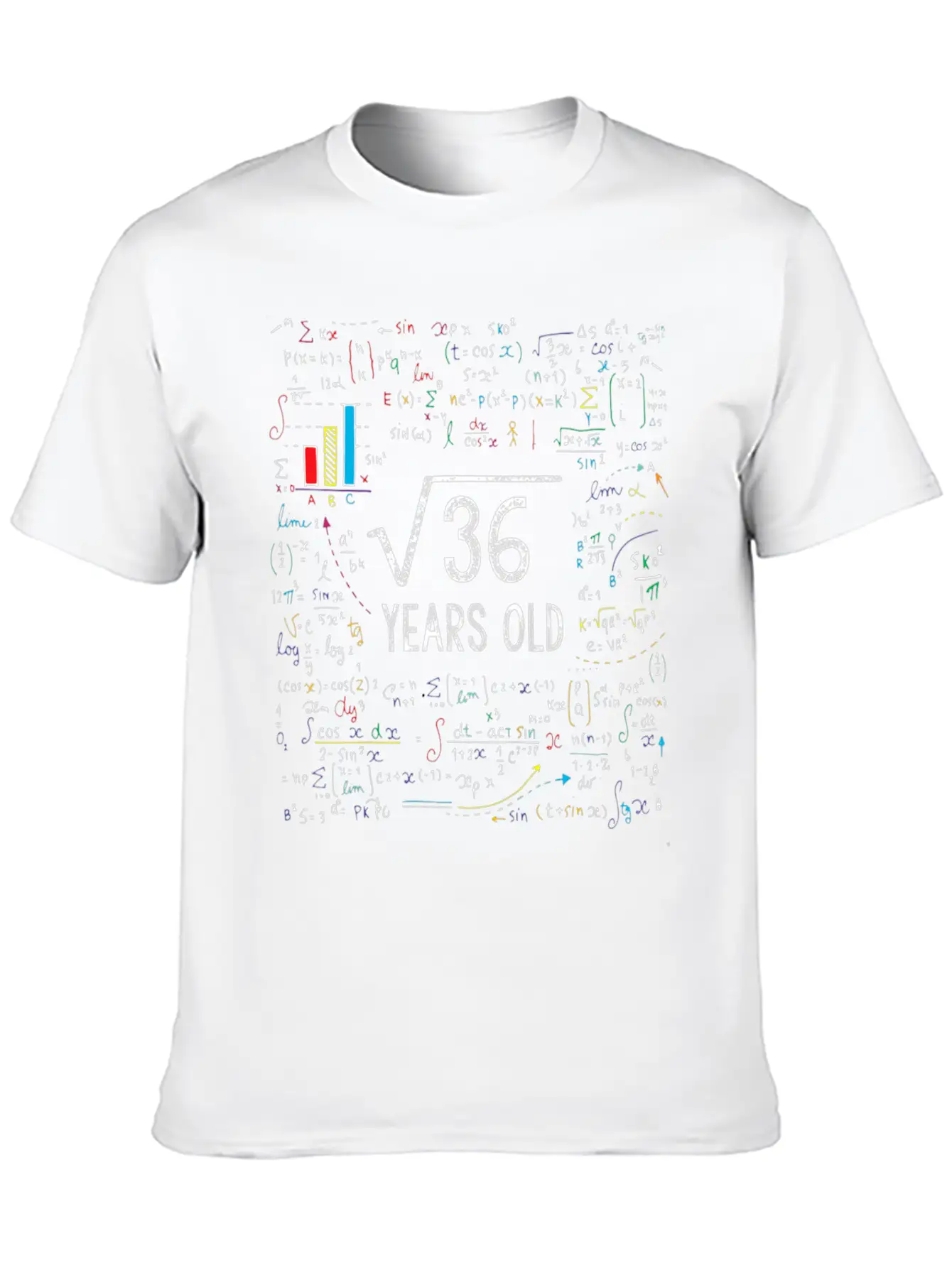 Square Root 36 Birthday Old Unisex Casual T-Shirt – Clean Design For Daily Comfort