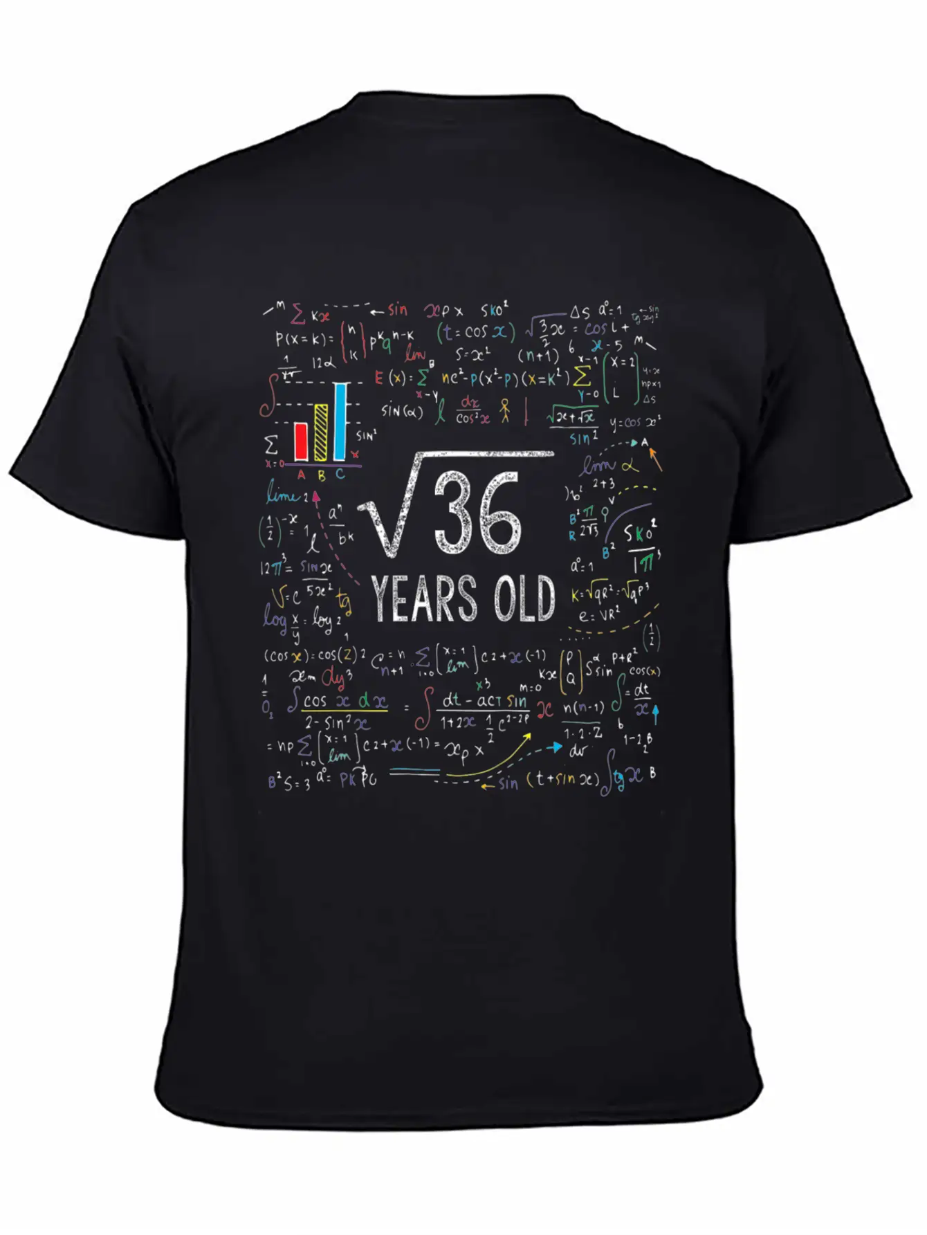 Square Root 36 Birthday Old Unisex Casual T-Shirt – Clean Design For Daily Comfort
