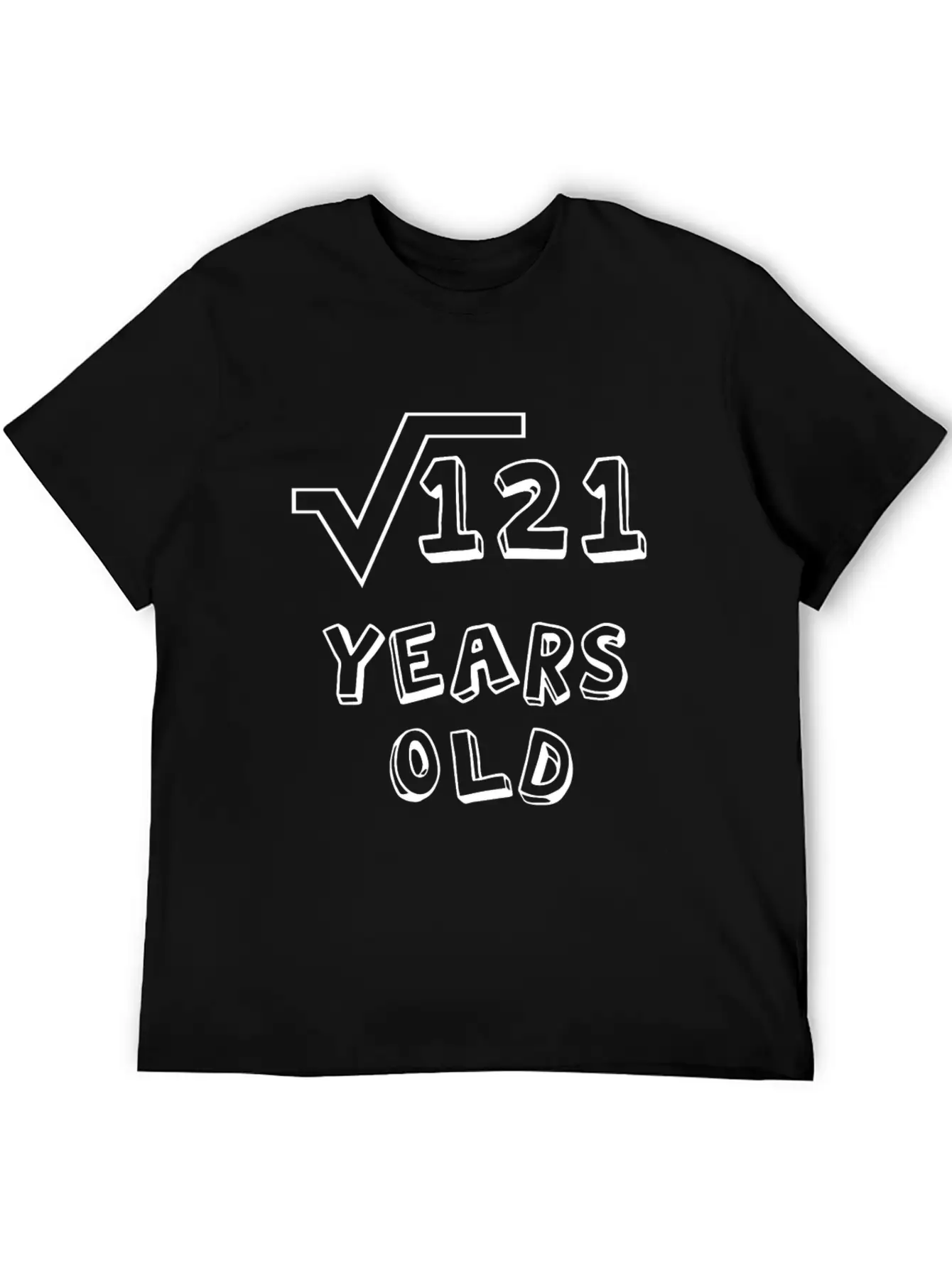 Square Root Of 121: 11th Birthday 11 Years Old Unisex Casual T-Shirt – Clean Design For Daily Comfort
