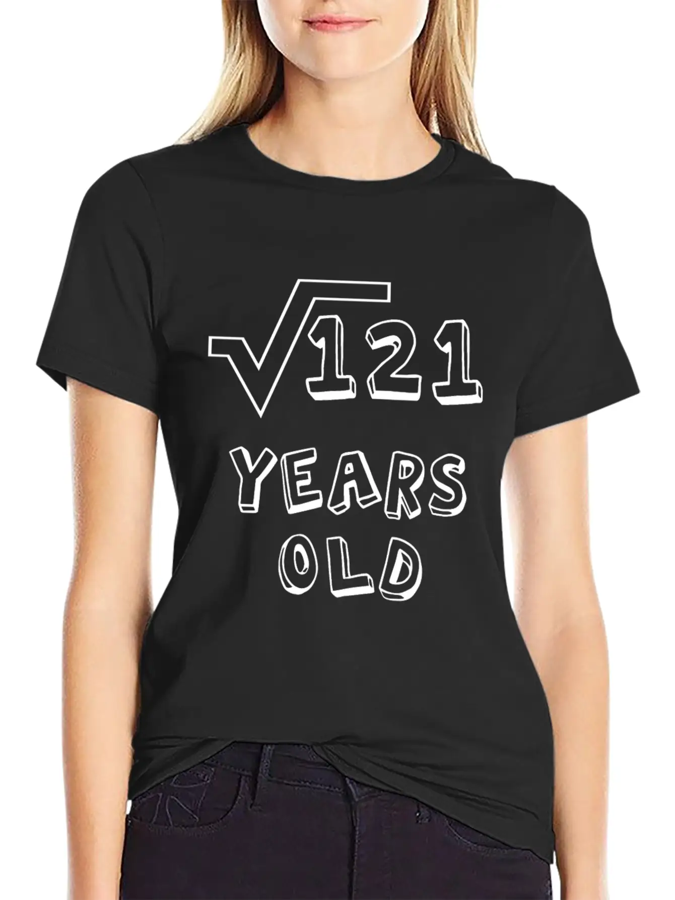 Square Root Of 121: 11th Birthday 11 Years Old Unisex Casual T-Shirt – Clean Design For Daily Comfort