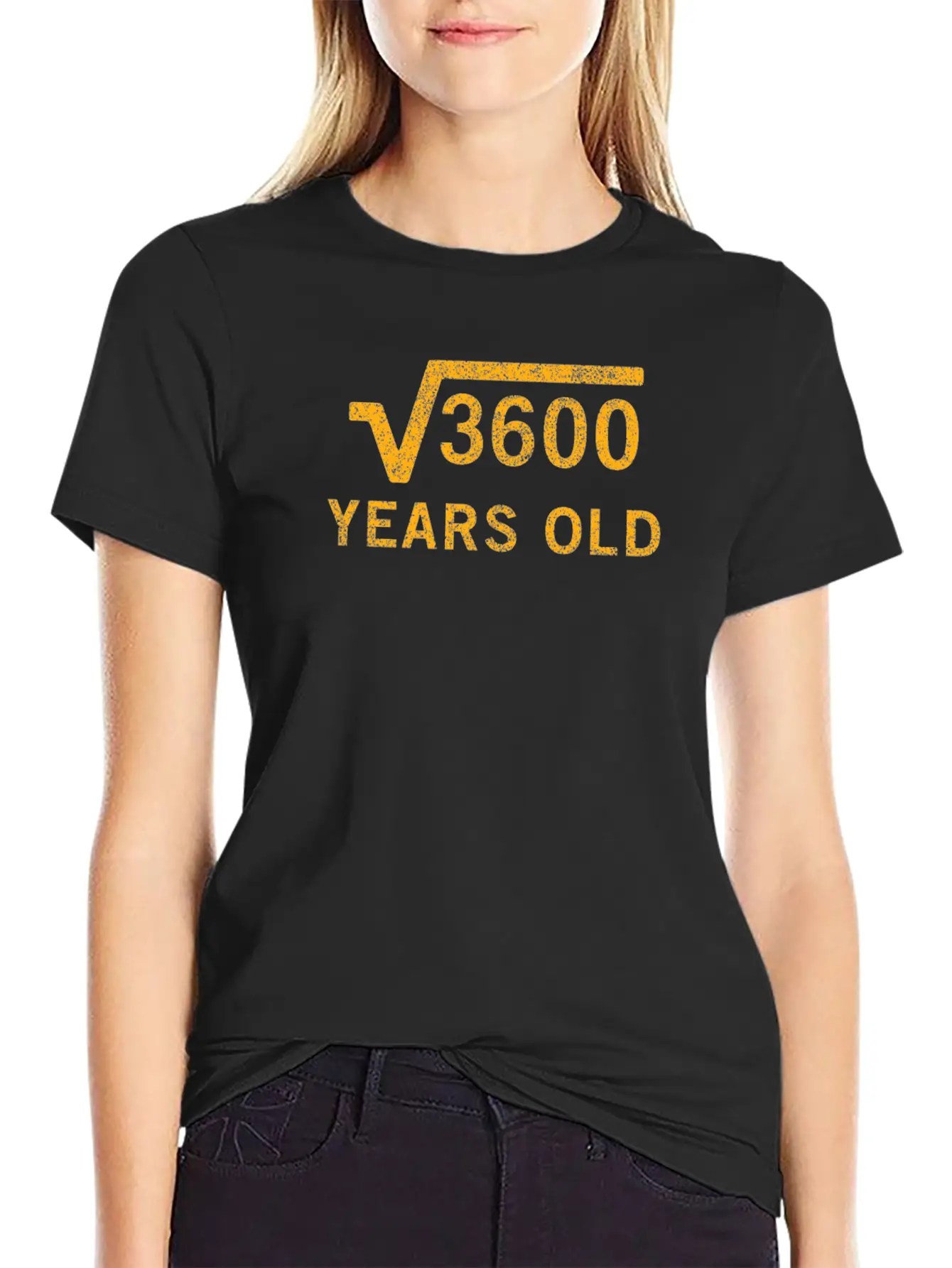 Square Root Of 3600 60 Years Old 60th Birthday Lightweight Cotton T-Shirt – Daily Comfort Graphic Shirt