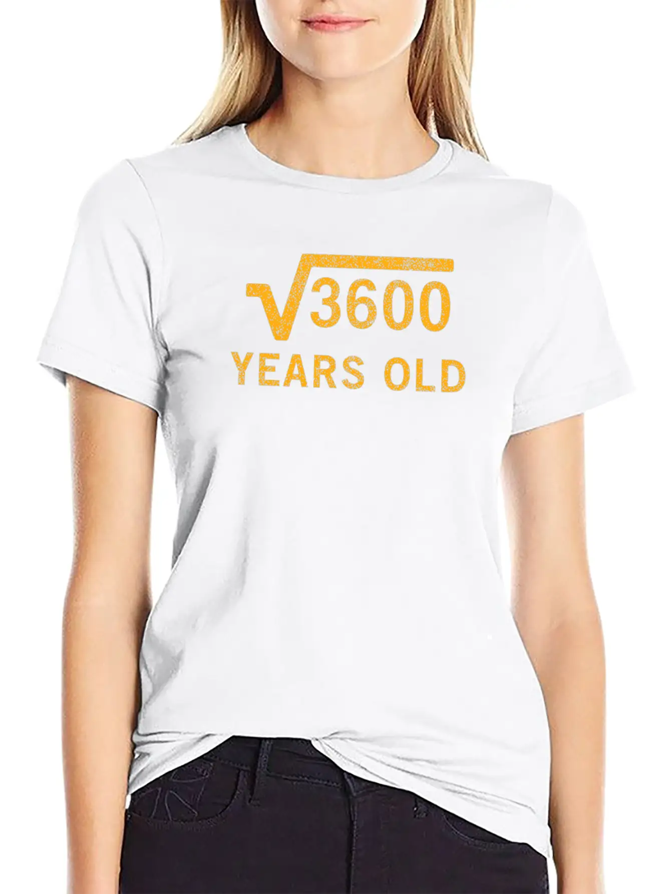 Square Root Of 3600 60 Years Old 60th Birthday Lightweight Cotton T-Shirt – Daily Comfort Graphic Shirt