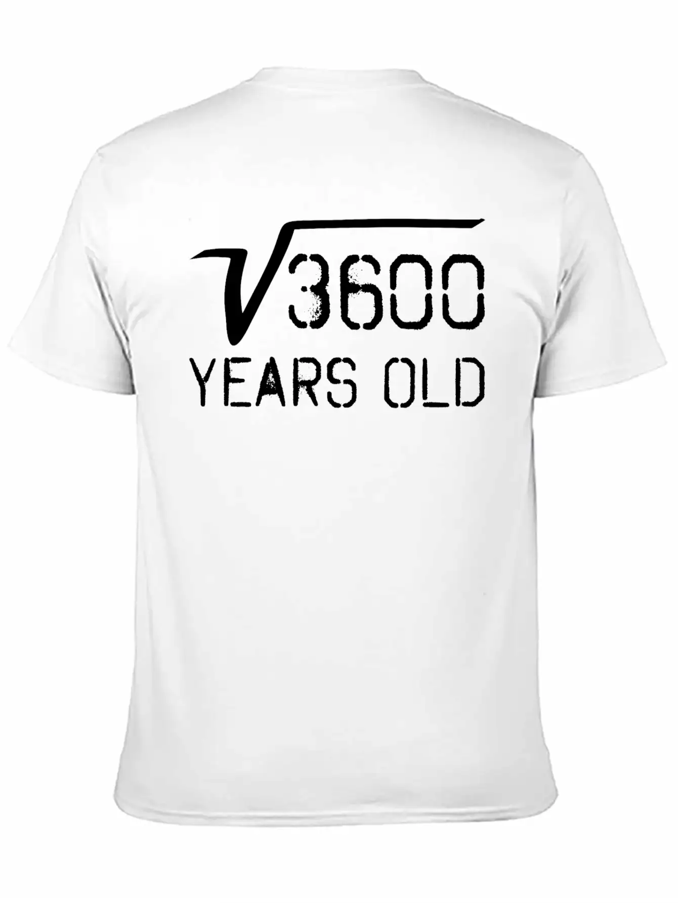 Square Root Of 3600 60 Years Old Unisex Casual T-Shirt – Clean Design For Daily Comfort