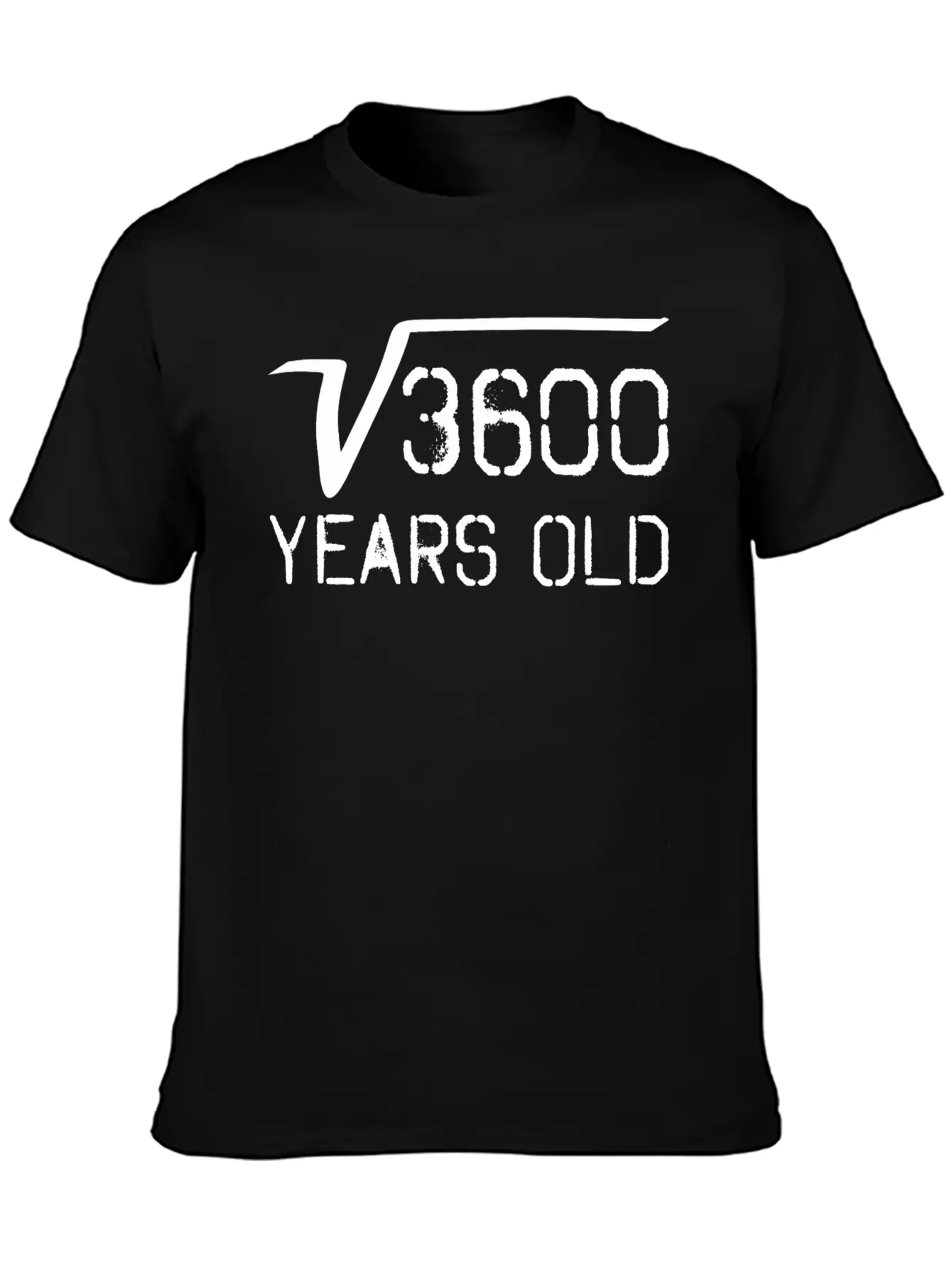 Square Root Of 3600 60 Years Old Unisex Casual T-Shirt – Clean Design For Daily Comfort