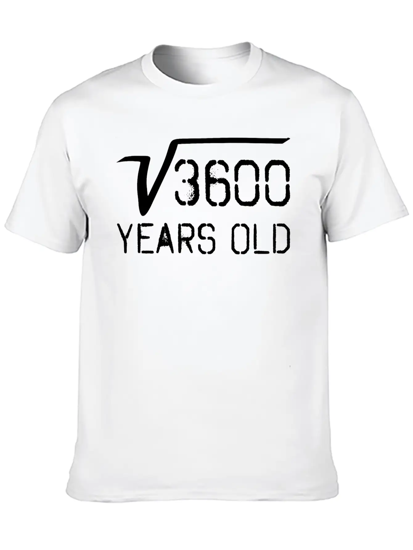Square Root Of 3600 60 Years Old Unisex Casual T-Shirt – Clean Design For Daily Comfort