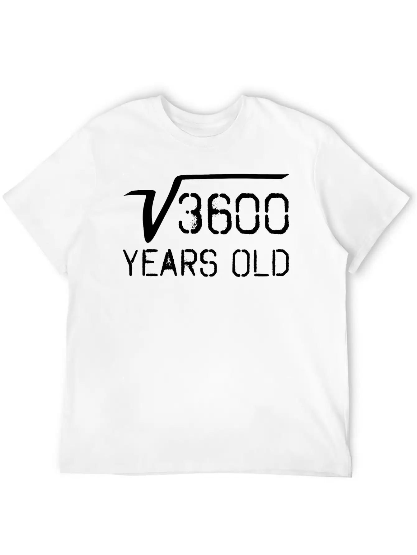 Square Root Of 3600 60 Years Old Unisex Casual T-Shirt – Clean Design For Daily Comfort