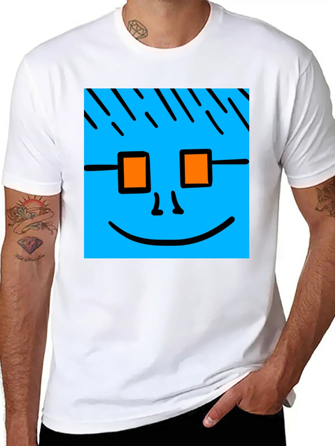 Squaredoods #0001 Stylish Everyday T-Shirt – Unisex Basic Cotton Tee