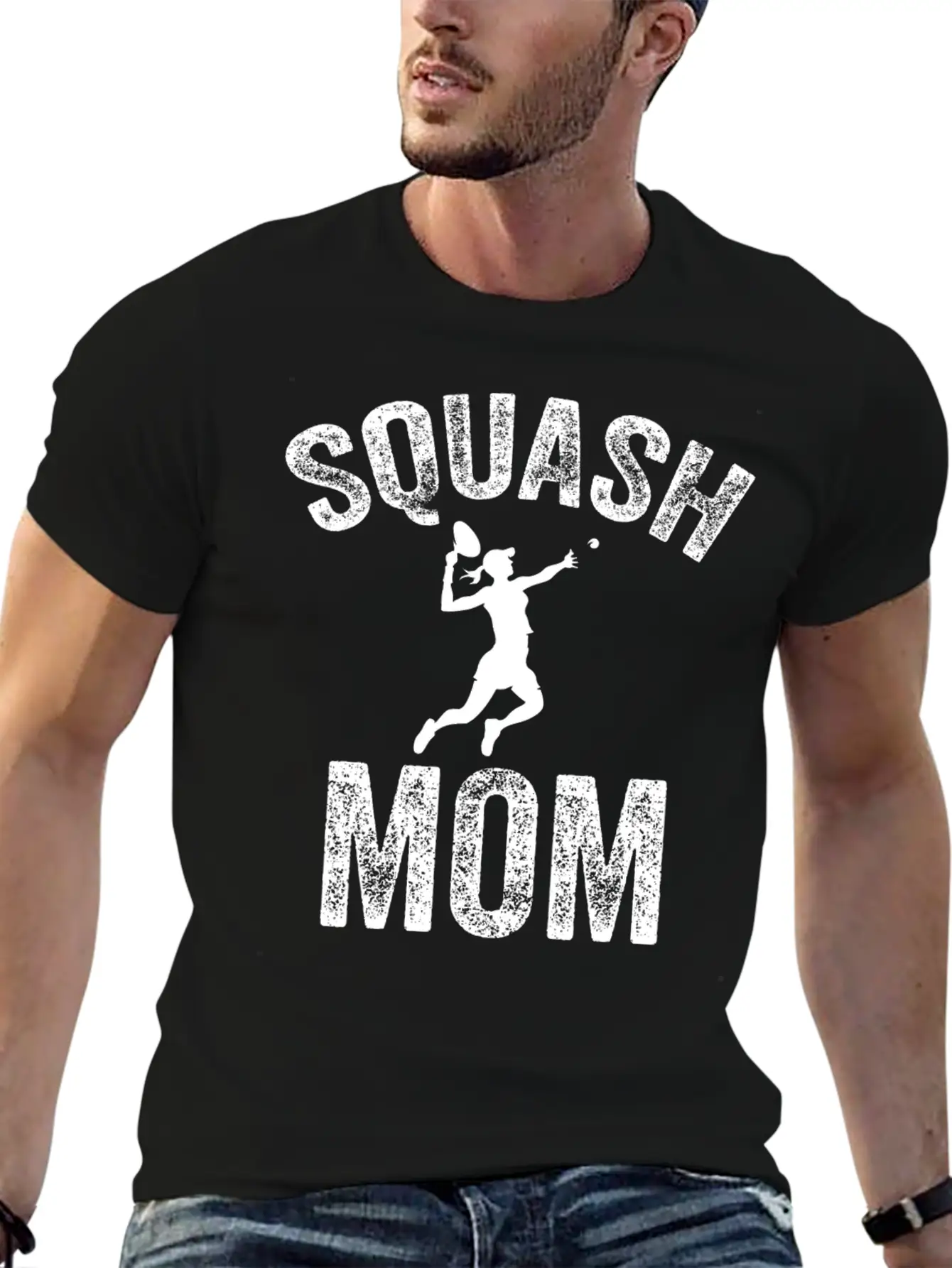 Squash Mom Squash Coach Tournament Essential Cotton Tee For Daily Outfits – Unisex Style