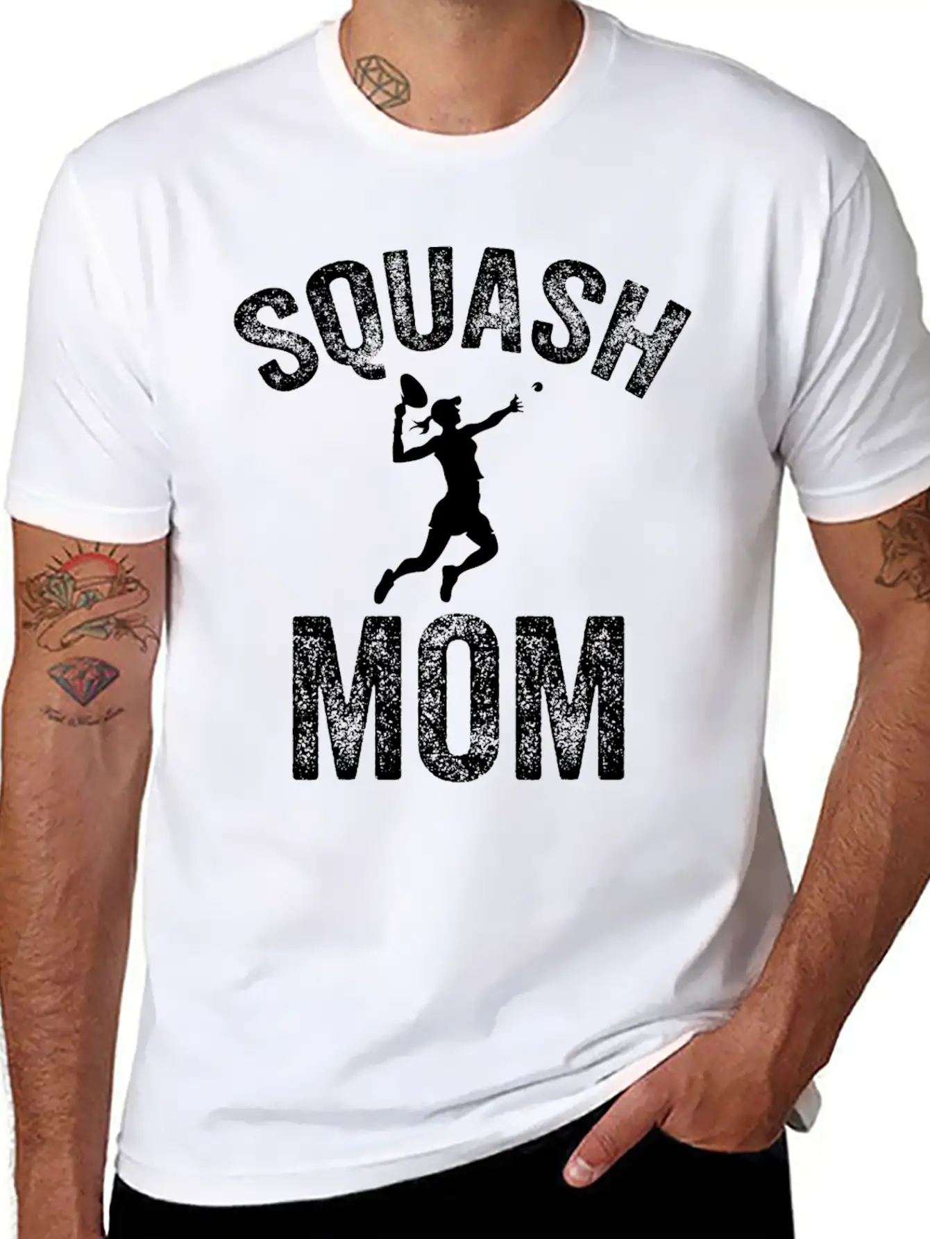 Squash Mom Squash Coach Tournament Essential Cotton Tee For Daily Outfits – Unisex Style