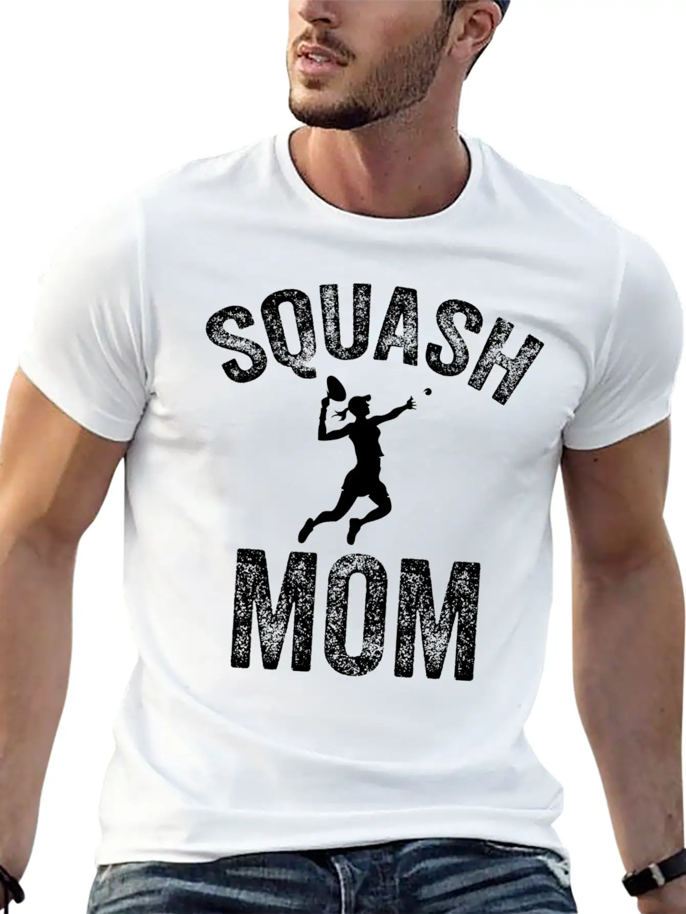Squash Mom Squash Coach Tournament Essential Cotton Tee For Daily Outfits – Unisex Style
