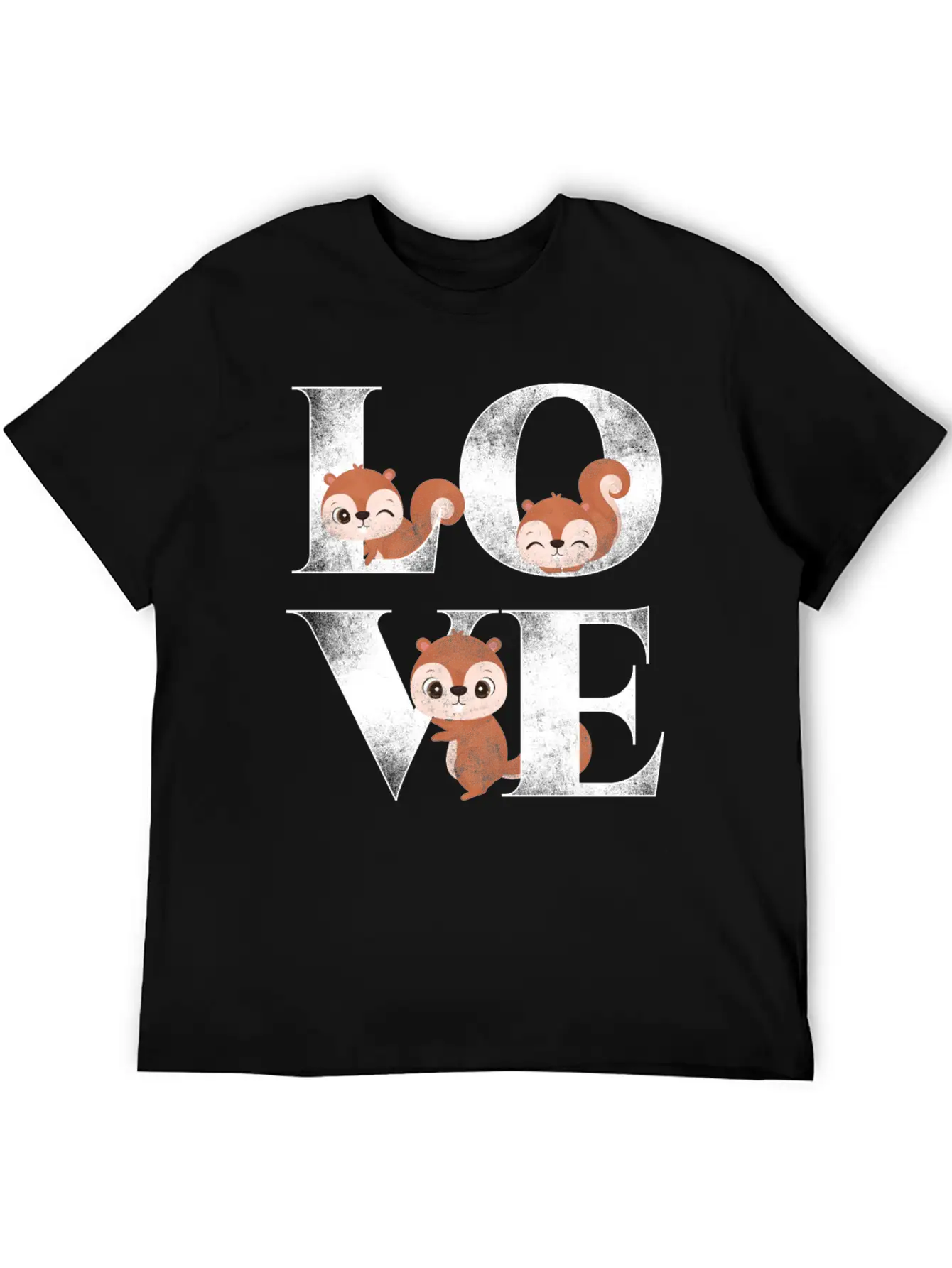 Squirrel Acorn Love Unisex Casual T-Shirt – Clean Design For Daily Comfort