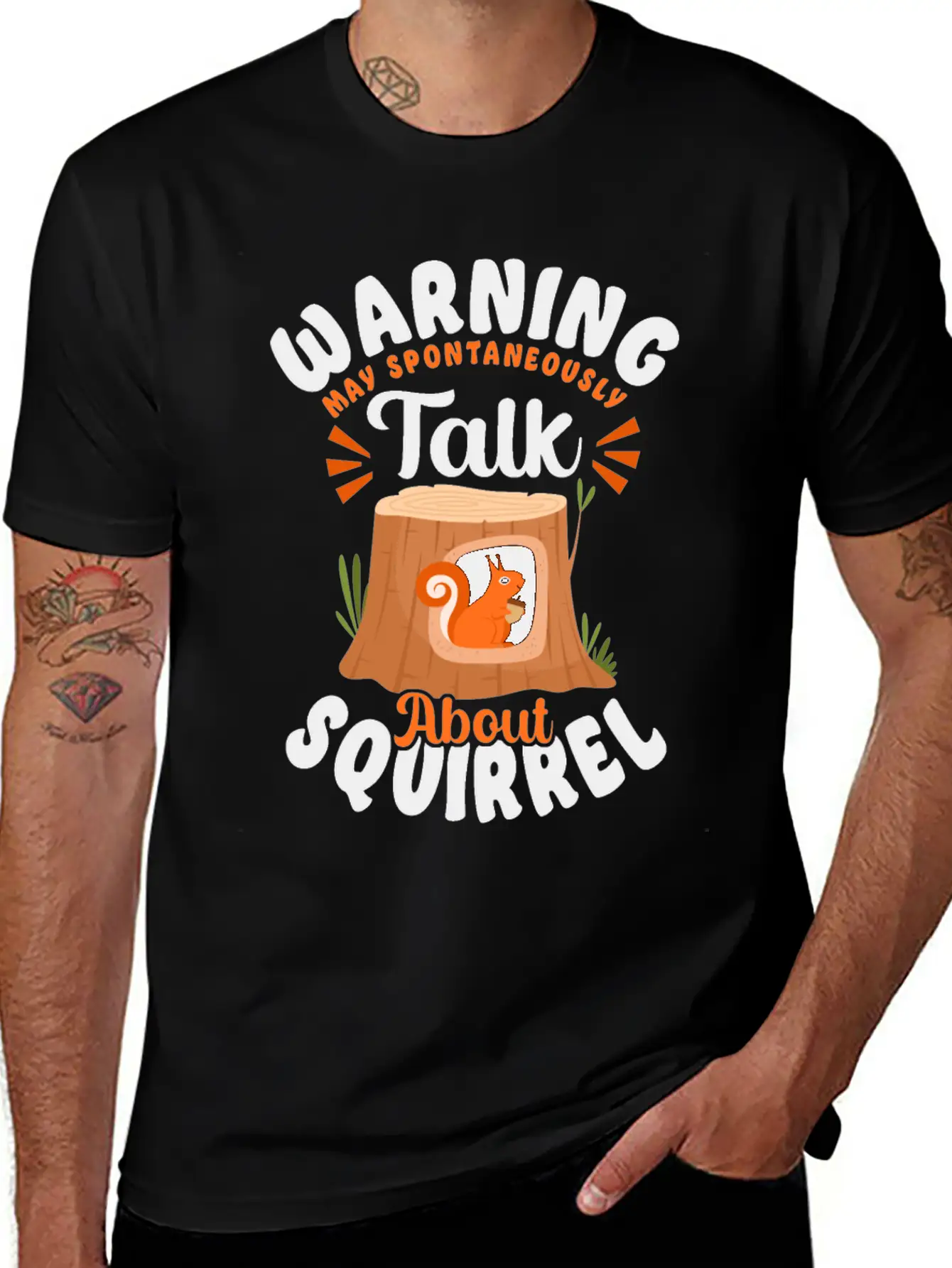 Squirrel Acorn Warning May Essential Cotton Tee For Daily Outfits – Unisex Style