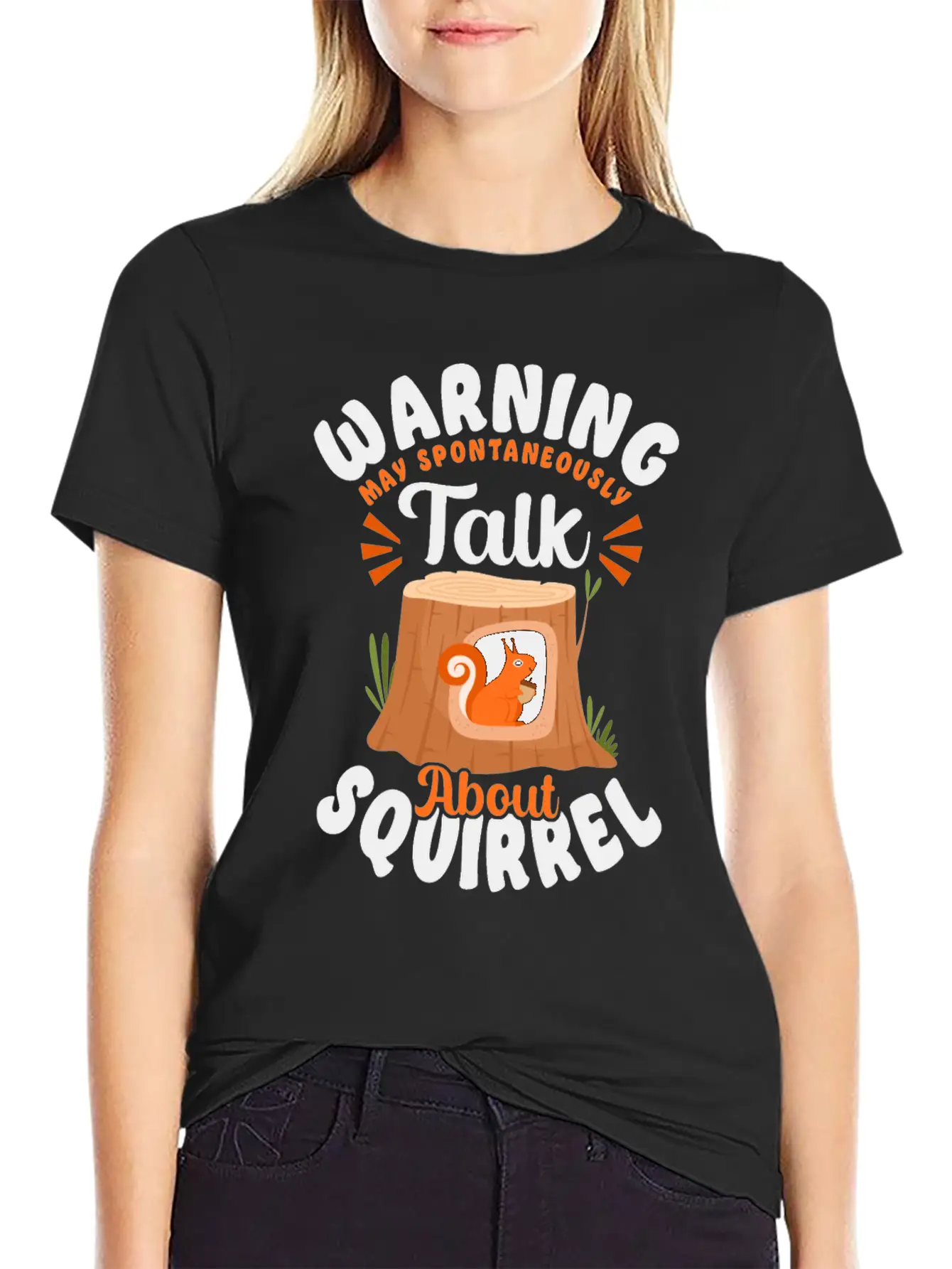 Squirrel Acorn Warning May Essential Cotton Tee For Daily Outfits – Unisex Style