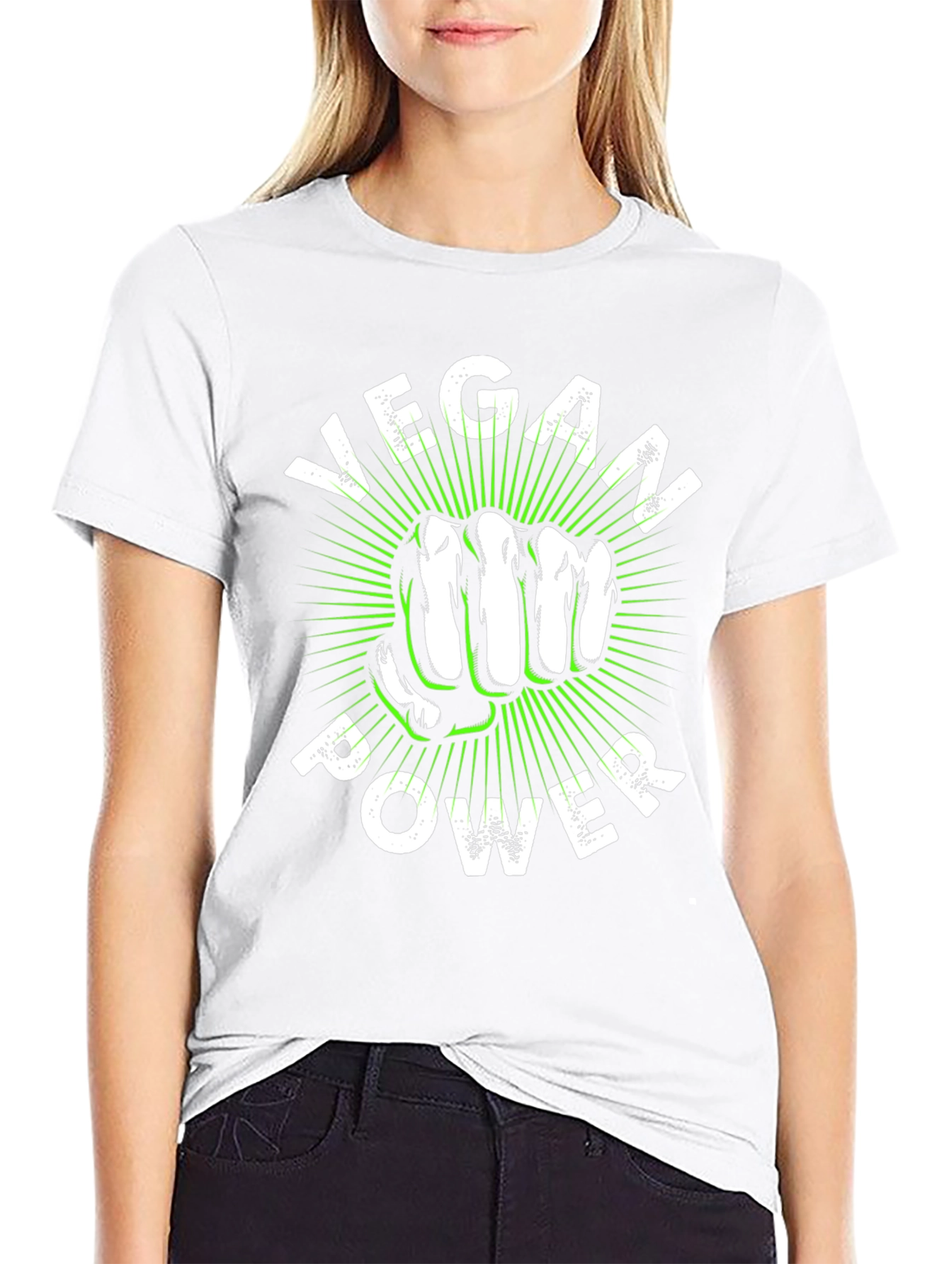 Vegan Power T-Shirt - Fist Graphic Tee