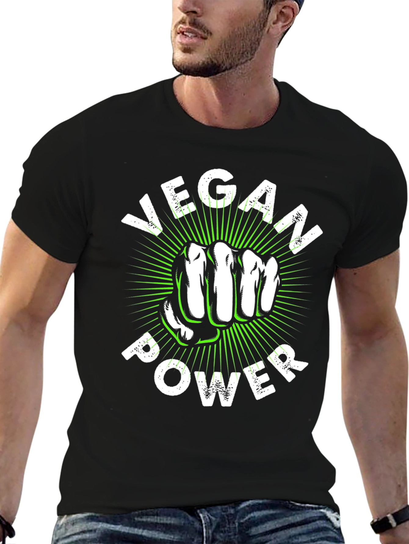 Vegan Power T-Shirt - Fist Graphic Tee