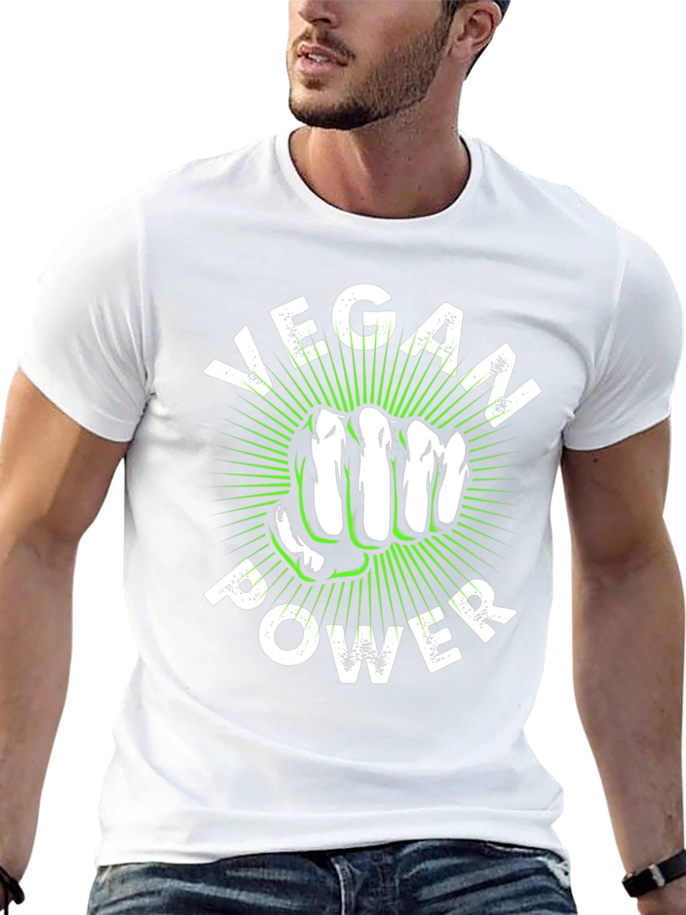 Vegan Power T-Shirt - Fist Graphic Tee