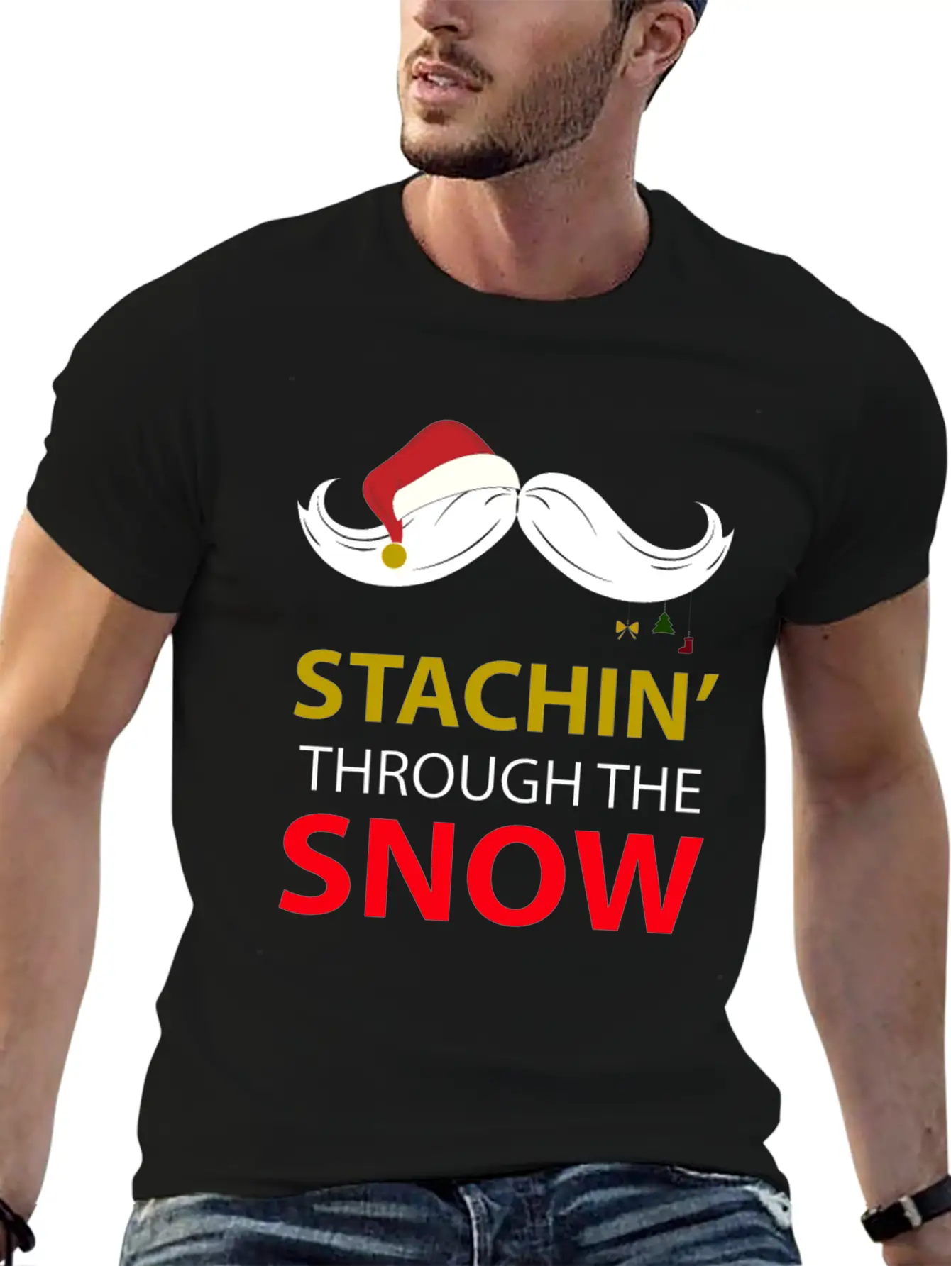 Staching Through The Snow Relaxed Everyday Tee – Lightweight And Durable Cotton