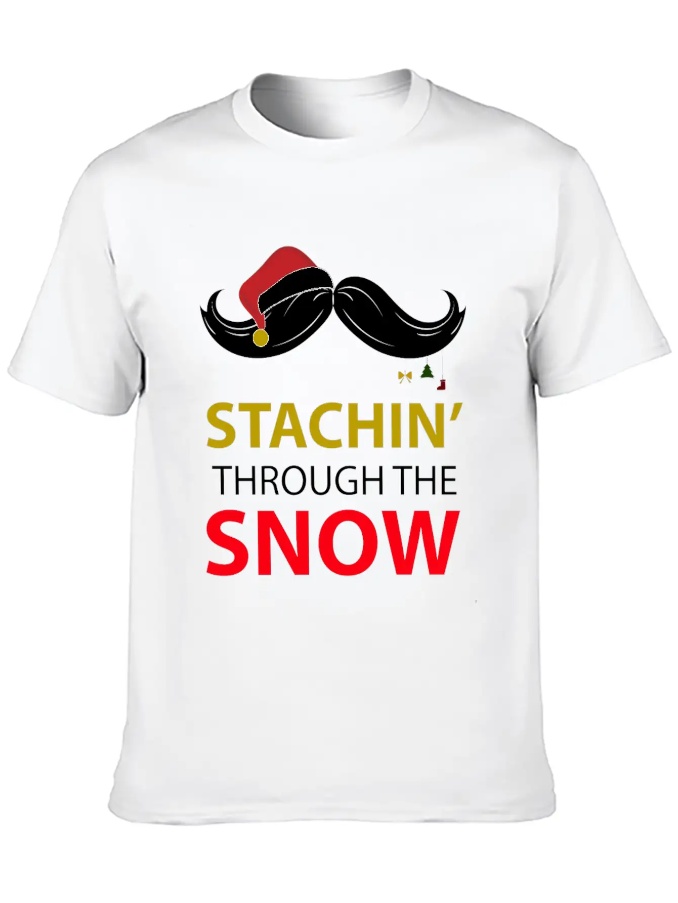 Staching Through The Snow Relaxed Everyday Tee – Lightweight And Durable Cotton