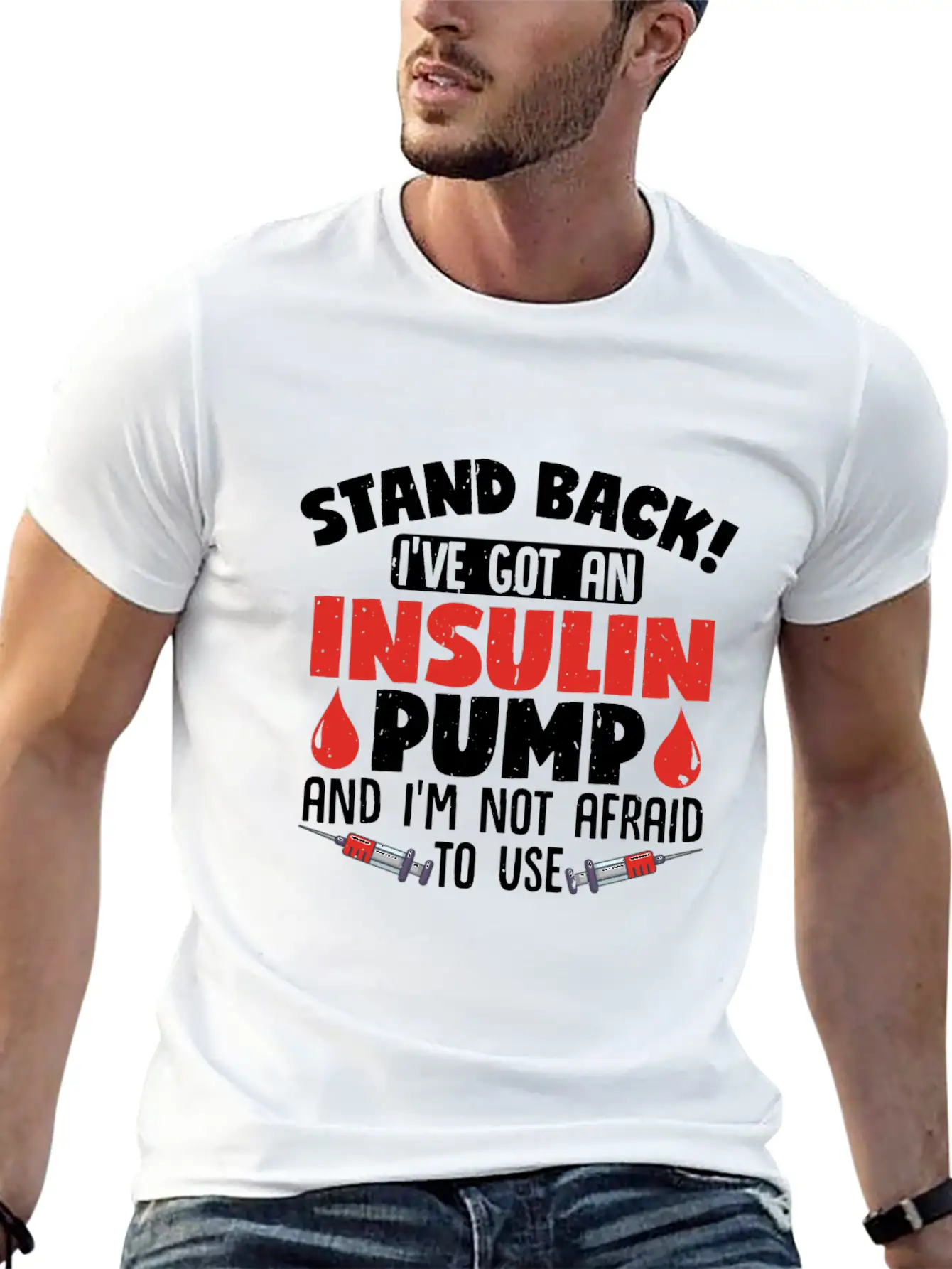 Stand Back II've Got An Insulin Pump Diabetes Unisex Casual T-Shirt – Clean Design For Daily Comfort