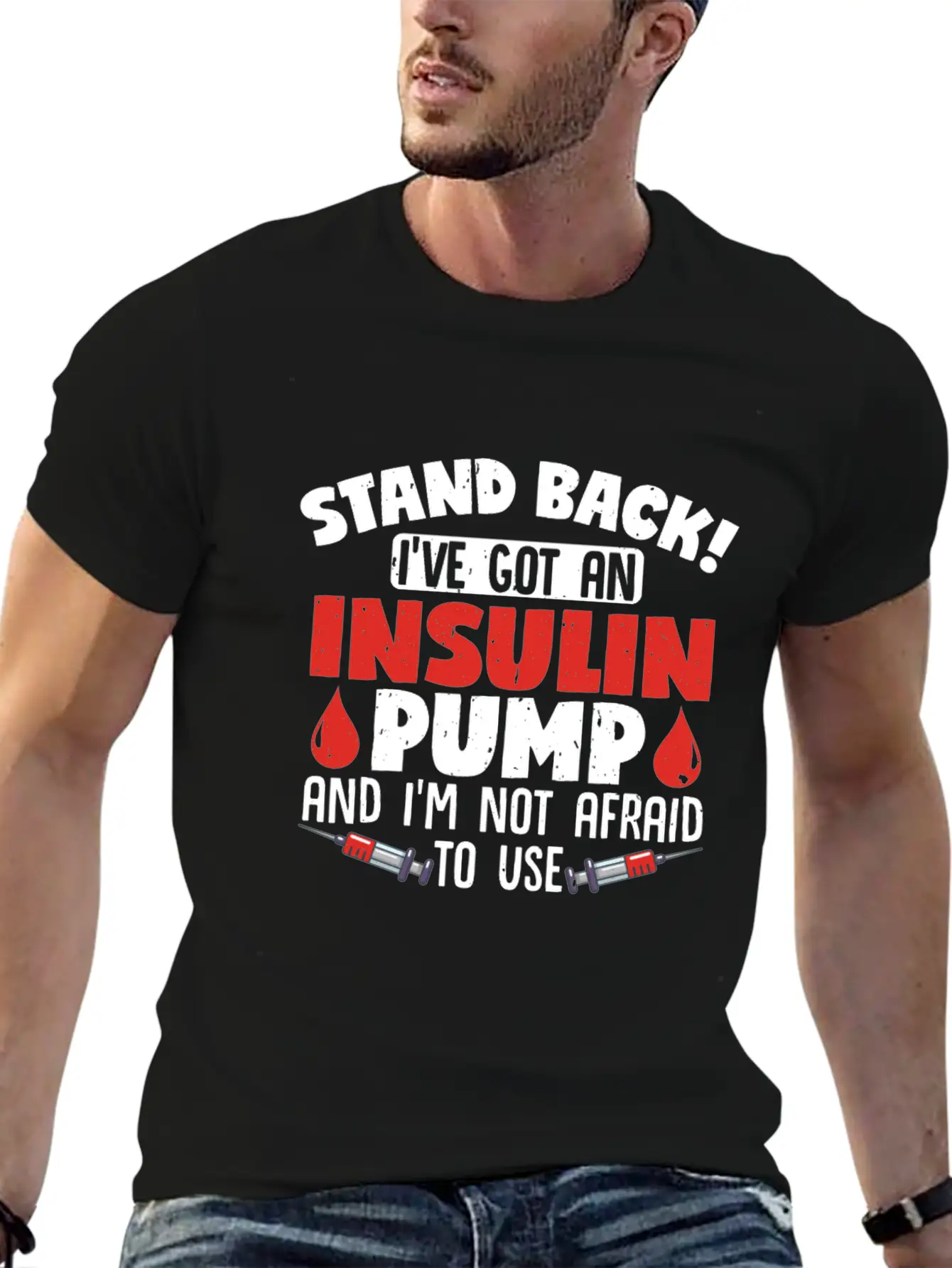 Stand Back II've Got An Insulin Pump Diabetes Unisex Casual T-Shirt – Clean Design For Daily Comfort
