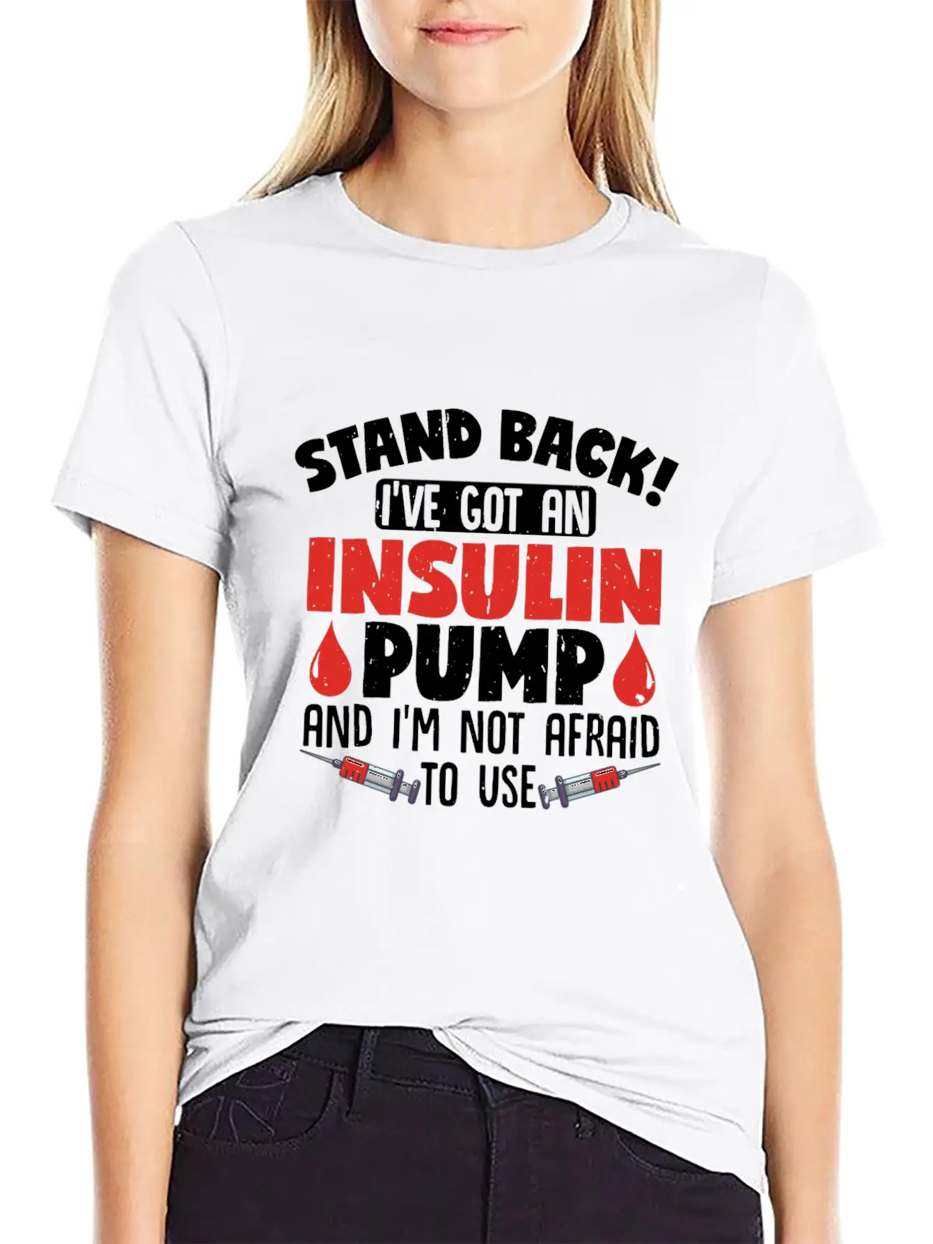 Stand Back II've Got An Insulin Pump Diabetes Unisex Casual T-Shirt – Clean Design For Daily Comfort