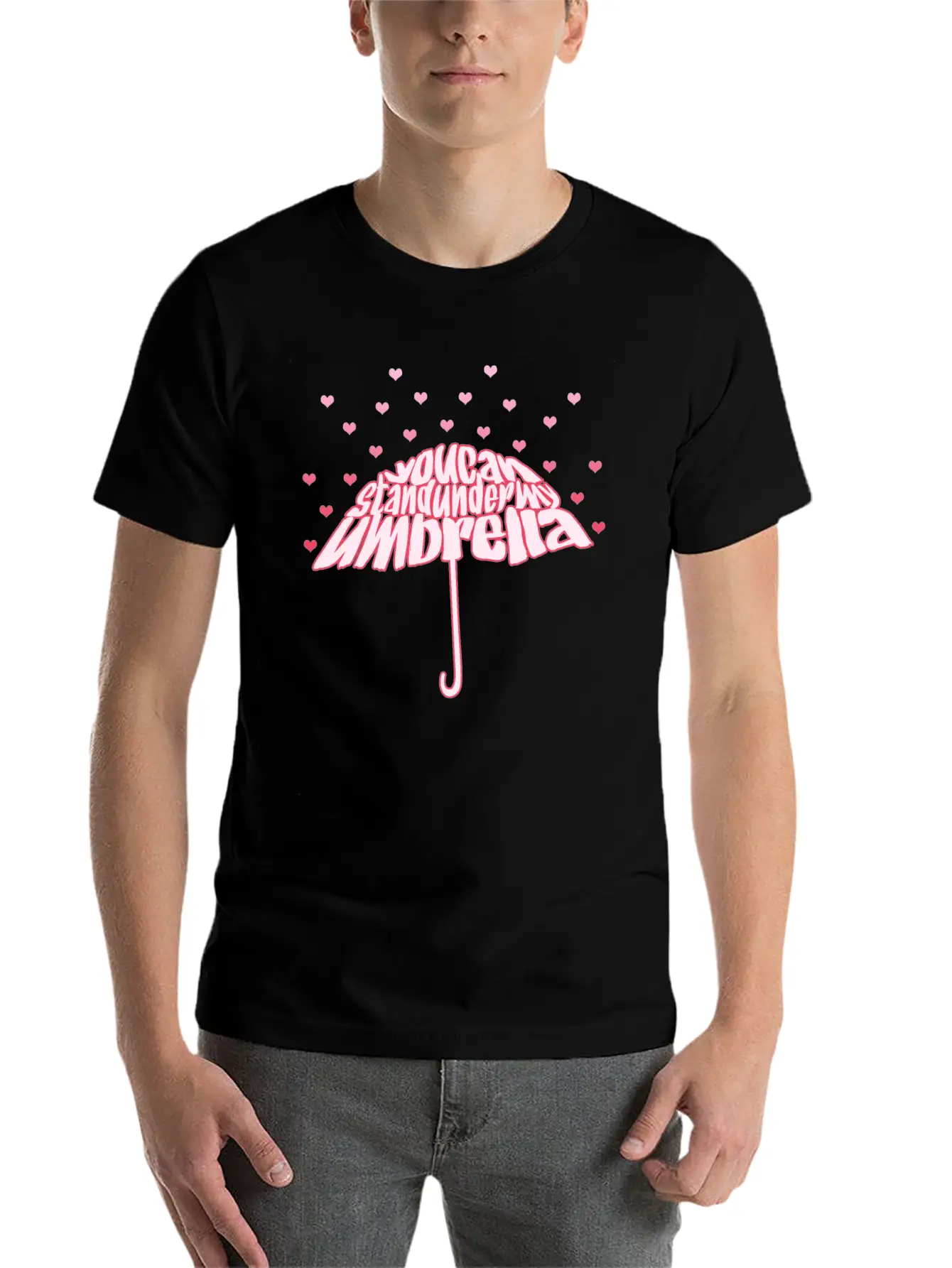 Stand Under My Umbrella Lyrics Classic Fit Graphic Tee For Daily Comfort – Unisex Cotton Shirt