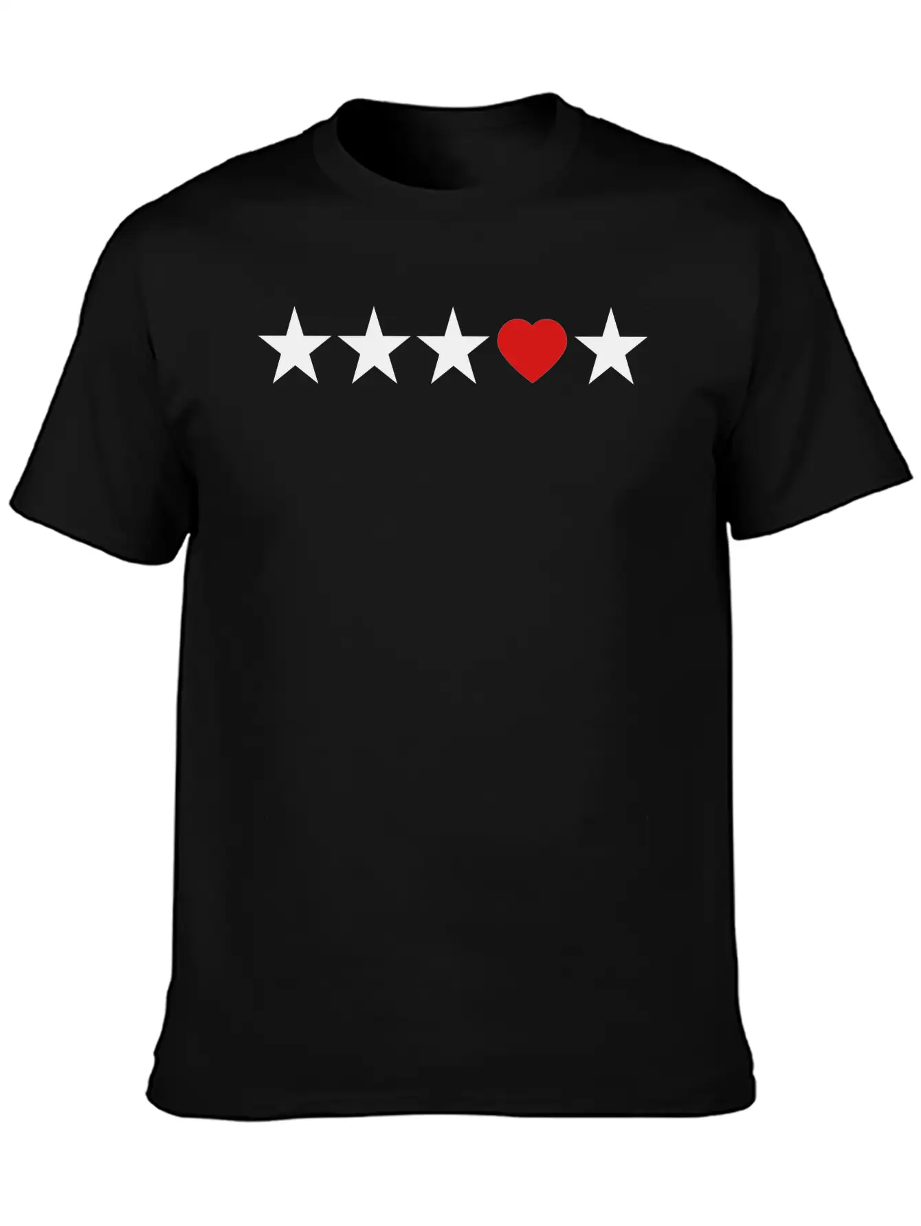 Star Heart Love Be Different Shape Symbols Unisex Casual T-Shirt – Clean Design For Daily Comfort