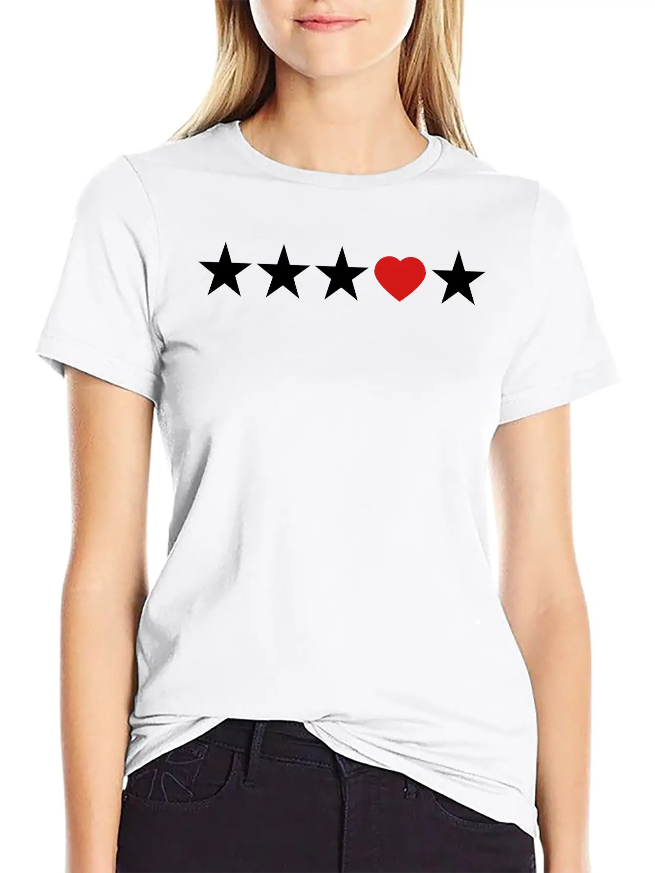 Star Heart Love Be Different Shape Symbols Unisex Casual T-Shirt – Clean Design For Daily Comfort