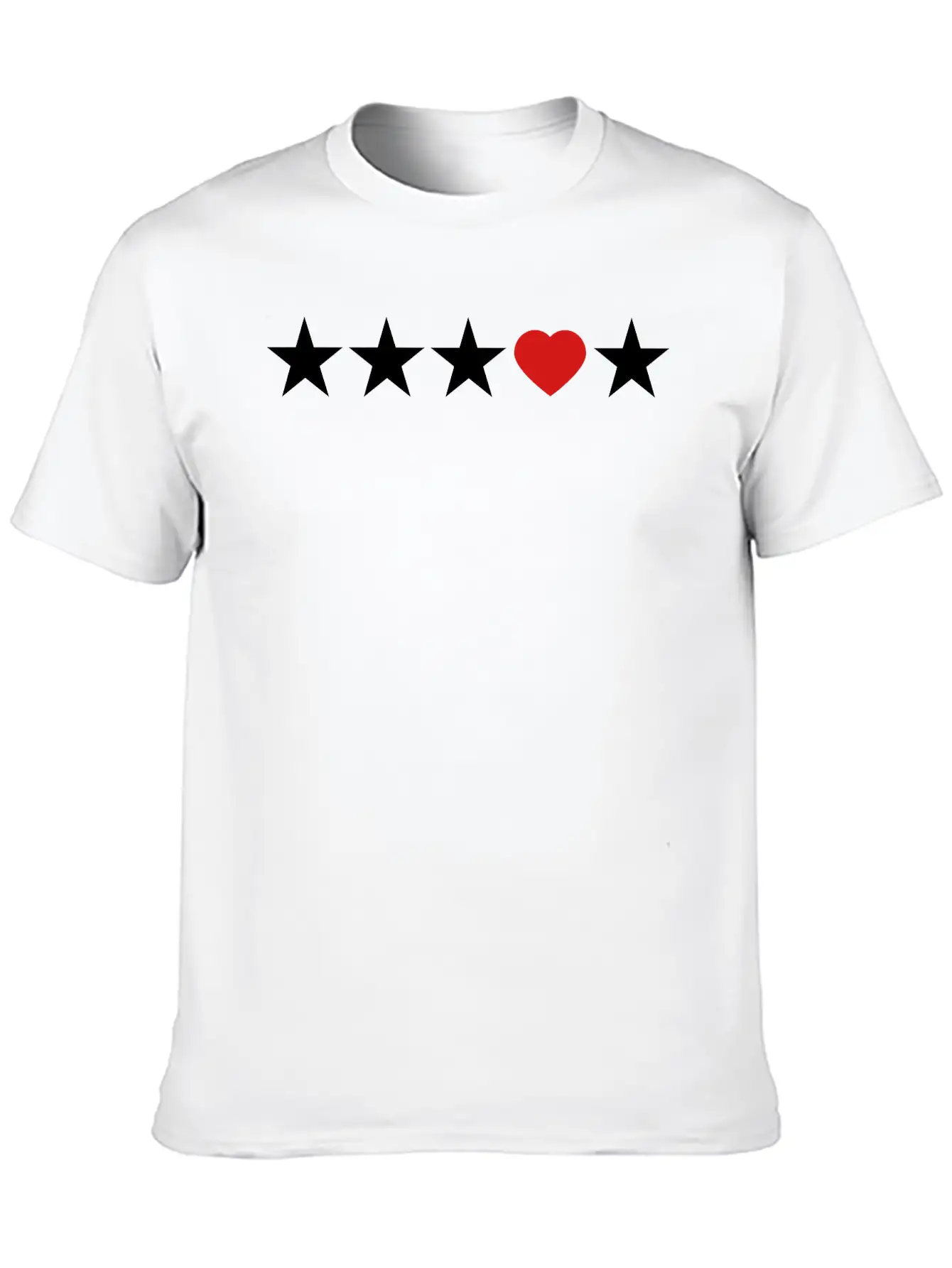 Star Heart Love Be Different Shape Symbols Unisex Casual T-Shirt – Clean Design For Daily Comfort